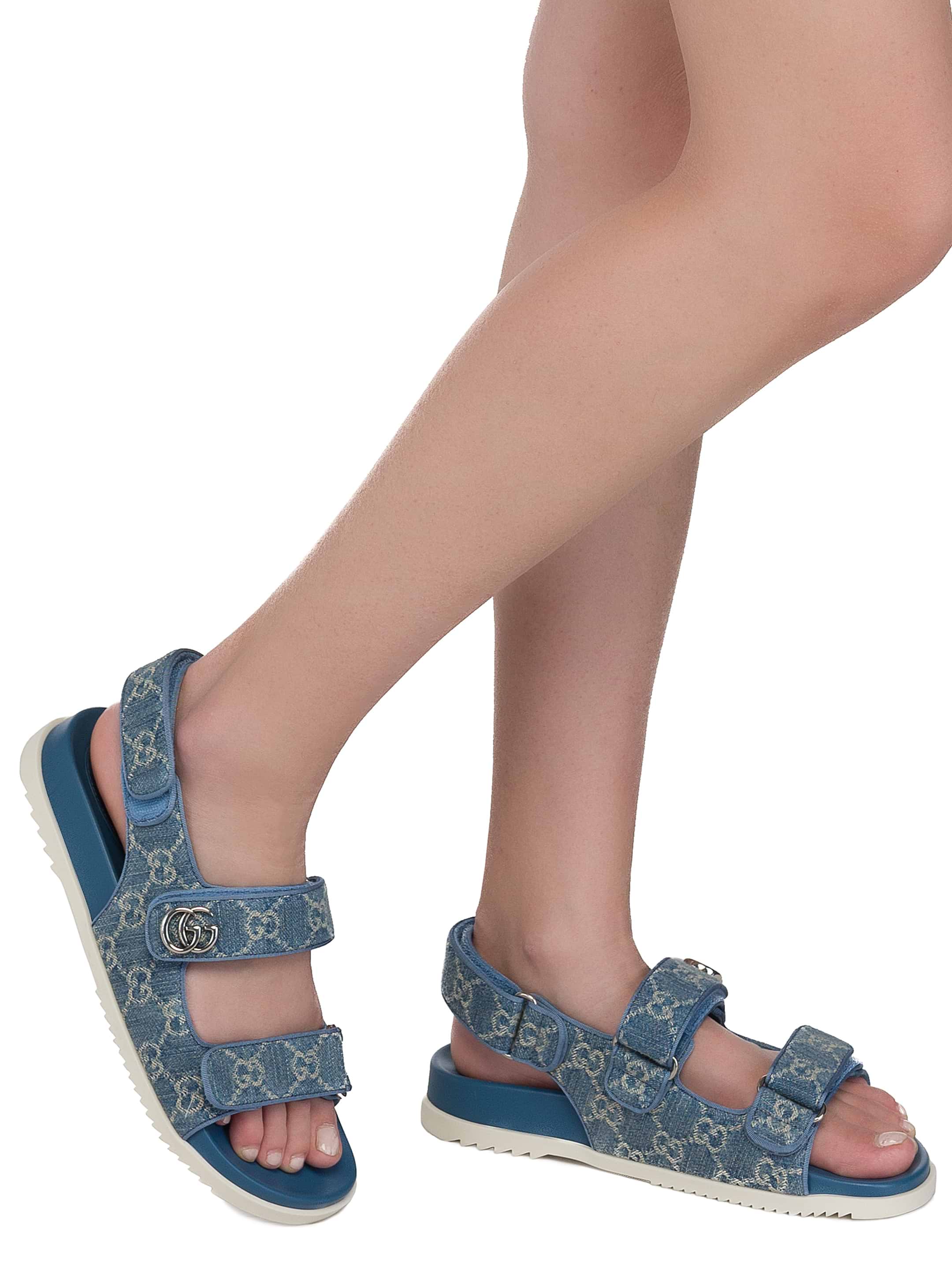 Gucci women's Double G denim sandals - buy for 441300 KZT in
