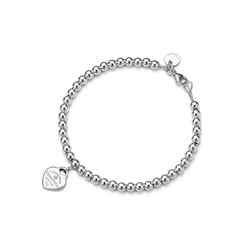Tiffany Heart Bead Bracelet Return to Tiffany® Sterling