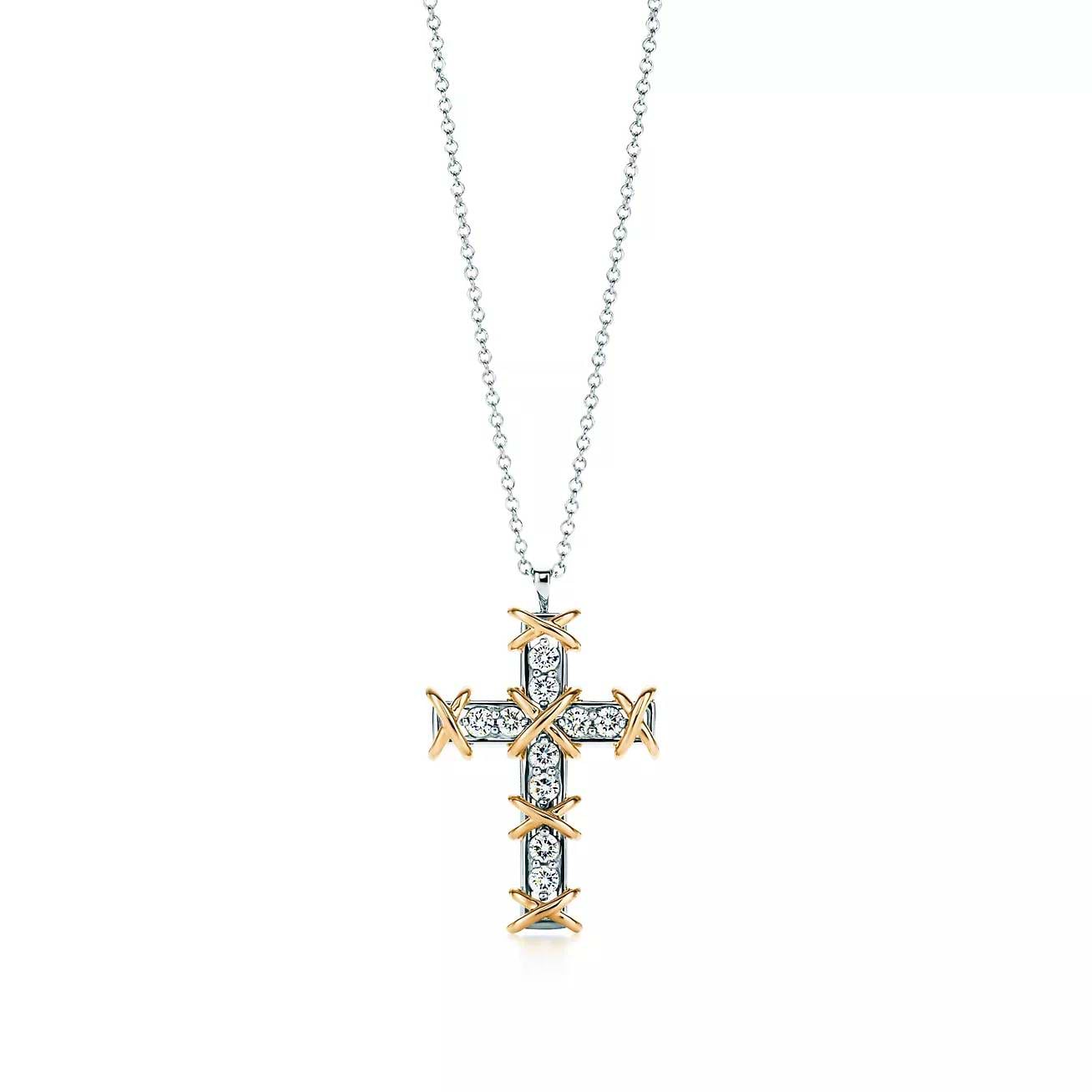 クルミン Tiffany & Co. Jean Schlumberger by Tiffany Ten Stone Cross