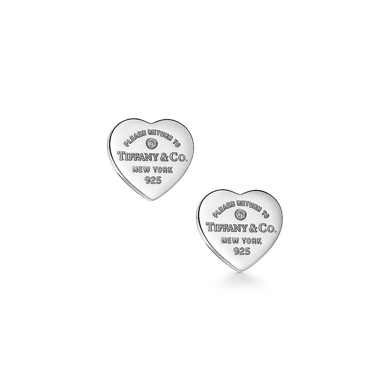 Tiffany & Co. Return to Tiffany® Heart Tag Earrings Sterling