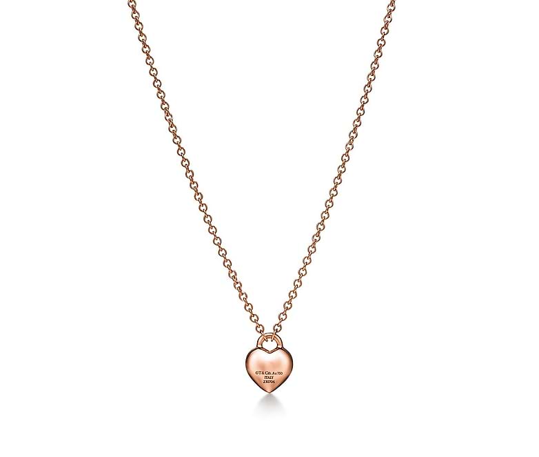 Pendant Necklace Tiffany And Co Rose Gold Tiffany Return To