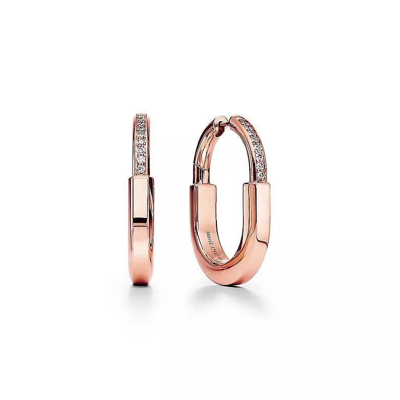 Tiffany Earrings Tiffany Lock Rose Gold buy for 3997000