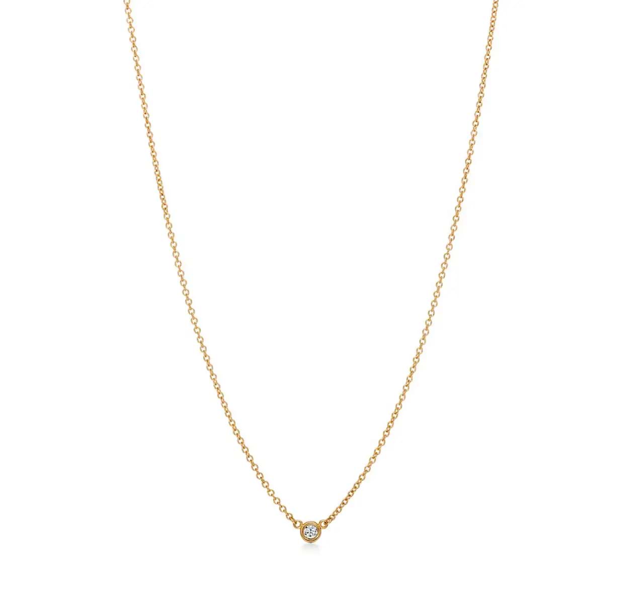 Tiffany&Co. 10769345 ELSA PERETTI ダイヤモンド ペンダント Elsa Peretti® Diamonds by the Yard® Single Diamond Pendant