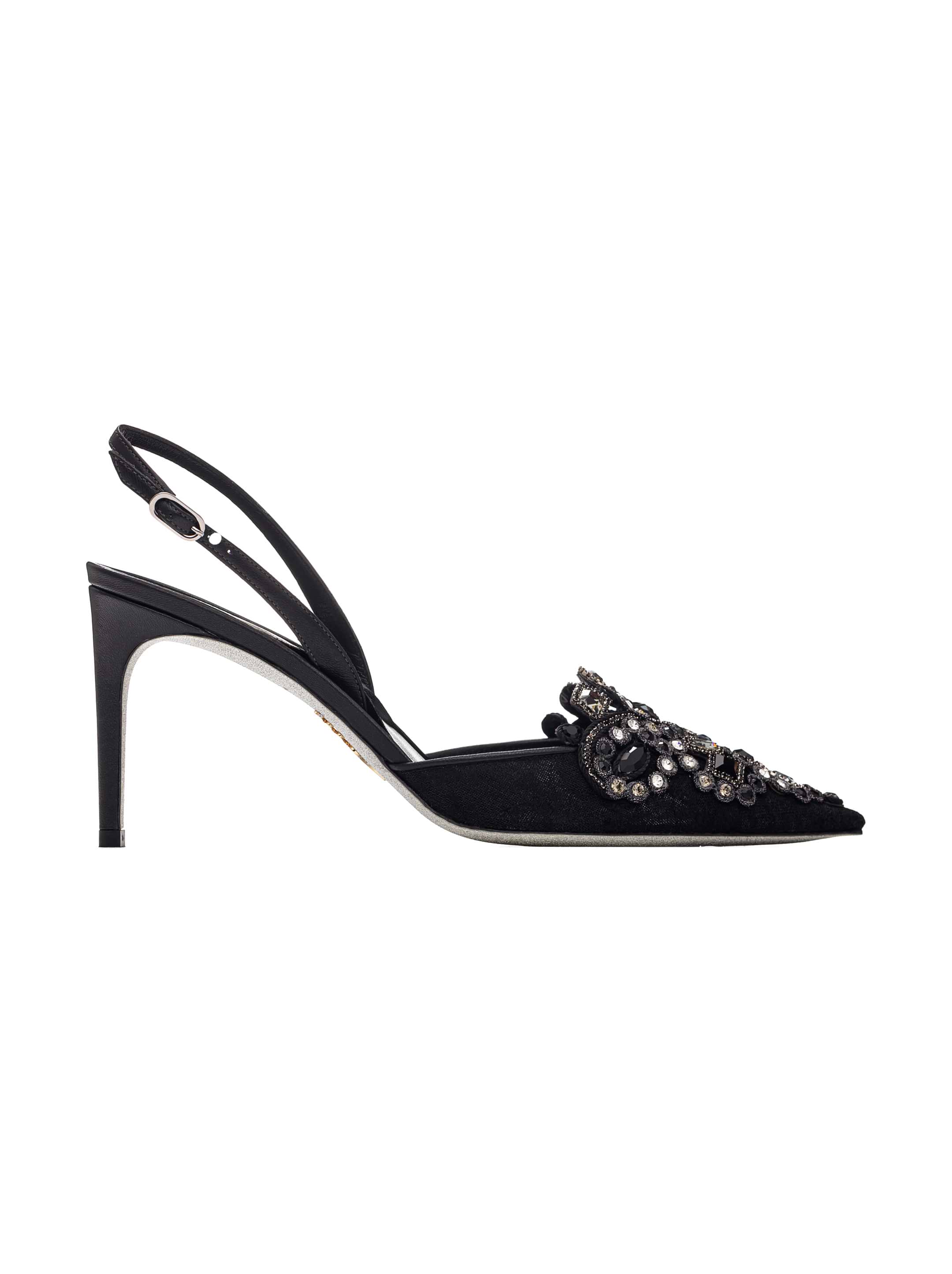完売必須【税関/送料込】RENE CAOVILLA ★ ベルベットサンダル Saks Fifth Avenue Japan
