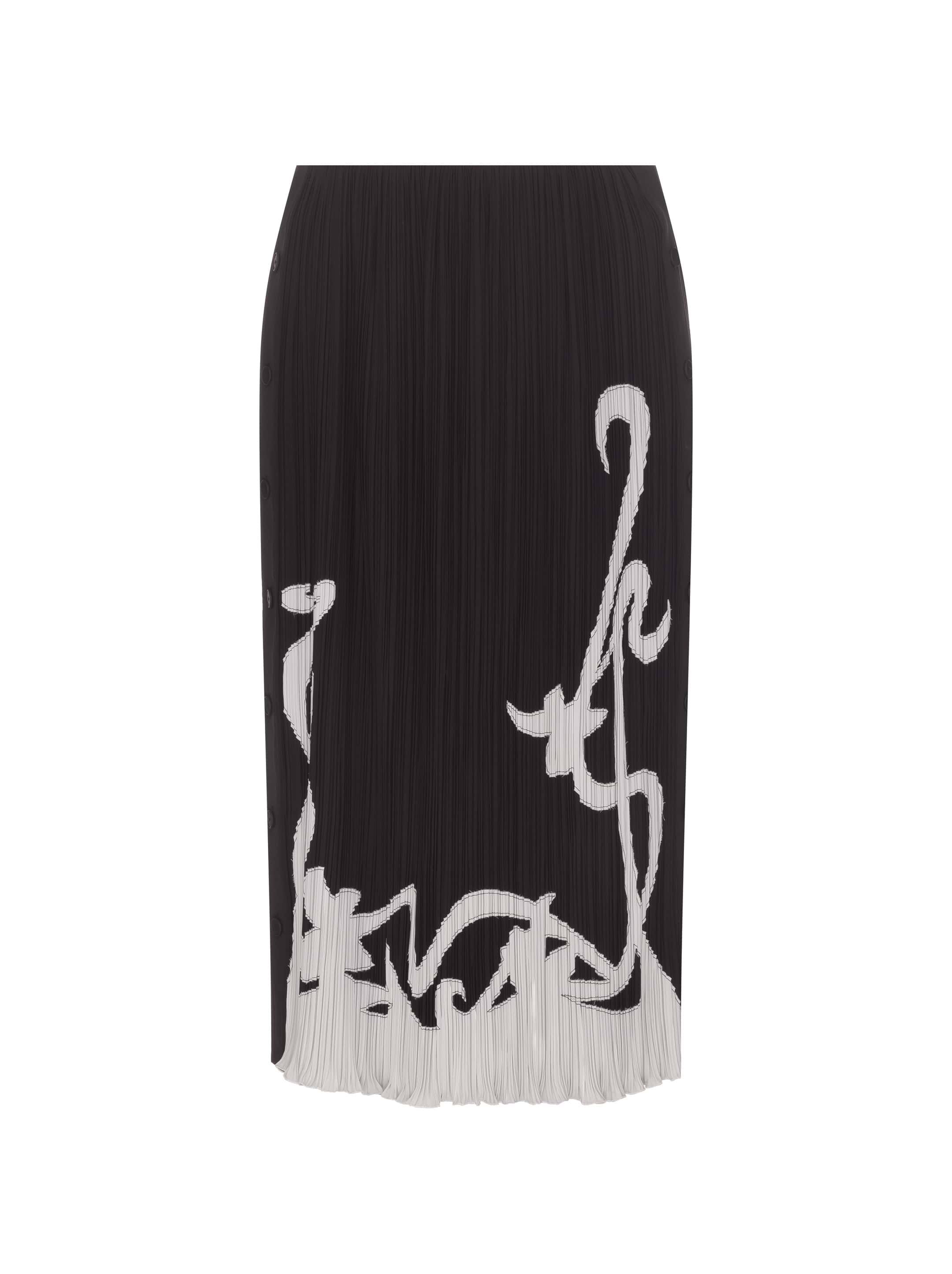 Lanvin women's Pleated skirt with print - buy for 698900 KZT
