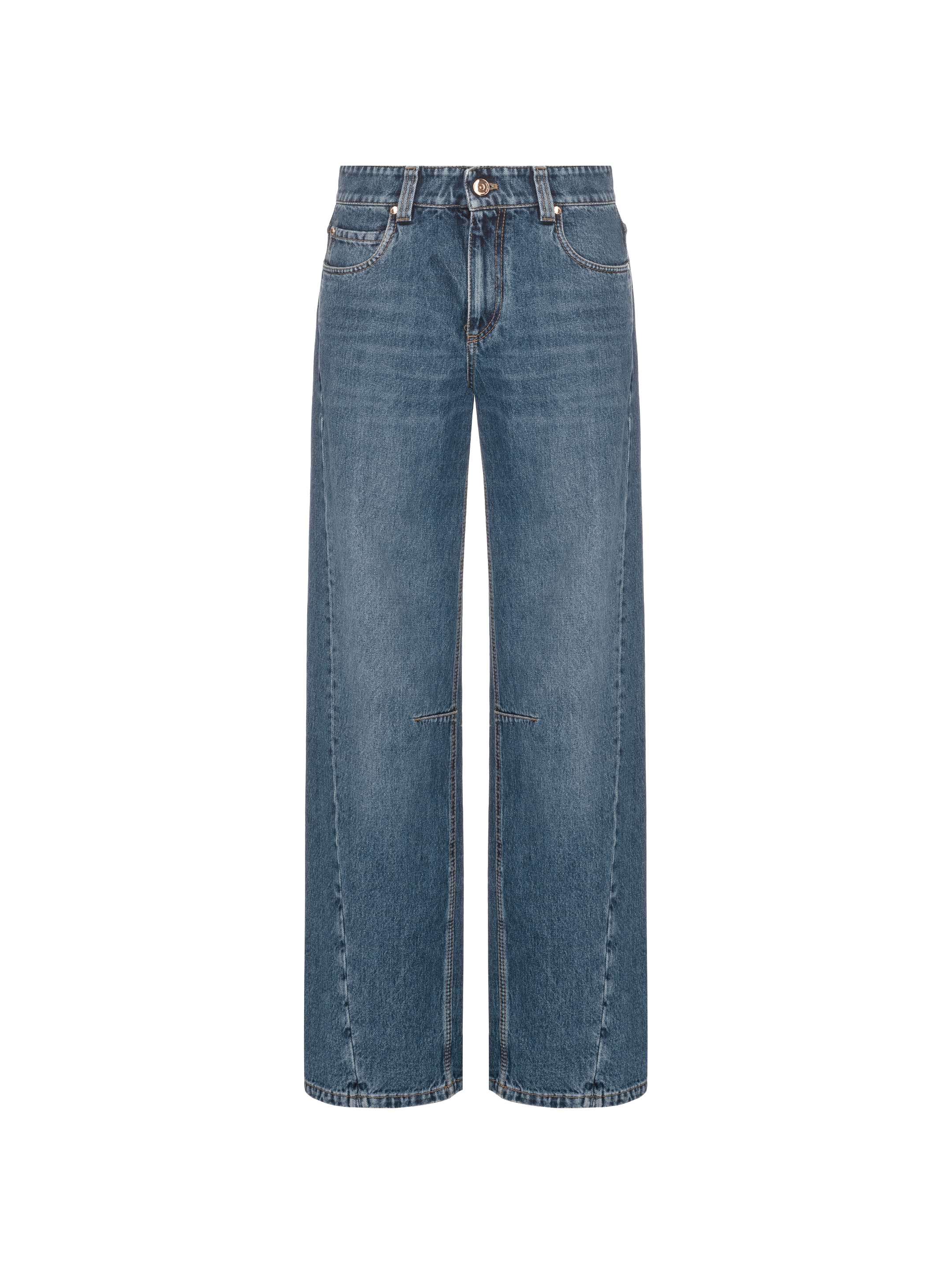 Distressed wide leg jeans Brunello Cucinelli for women - buy