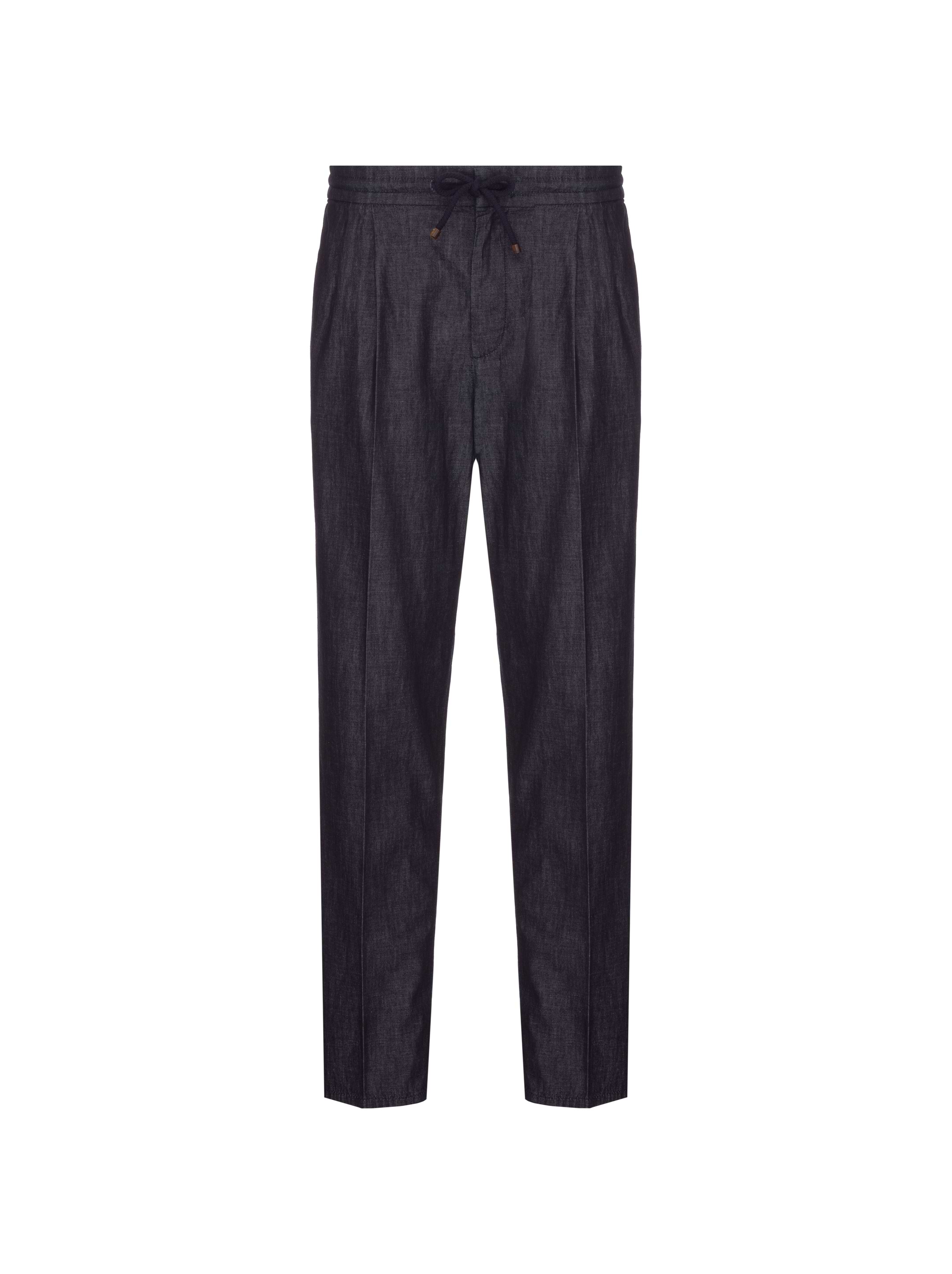 Brunello Cucinelli men's Straight leg pants with drawstring