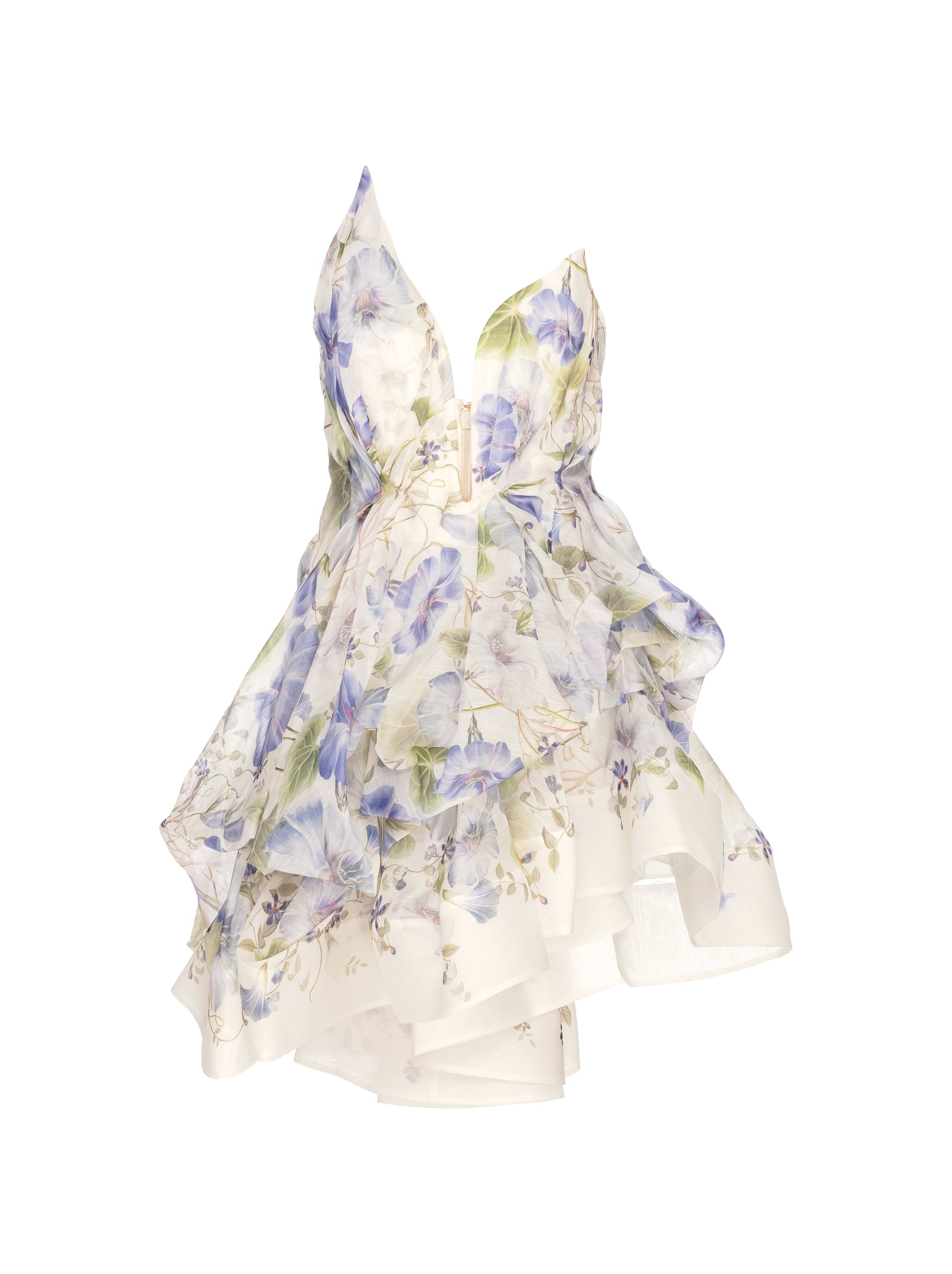 ワンピース ZIMMERMANN Woman Dress Natural 0872DF242 NATIRIS Zimmermann women's Natura Draped mini dress - buy for 479250