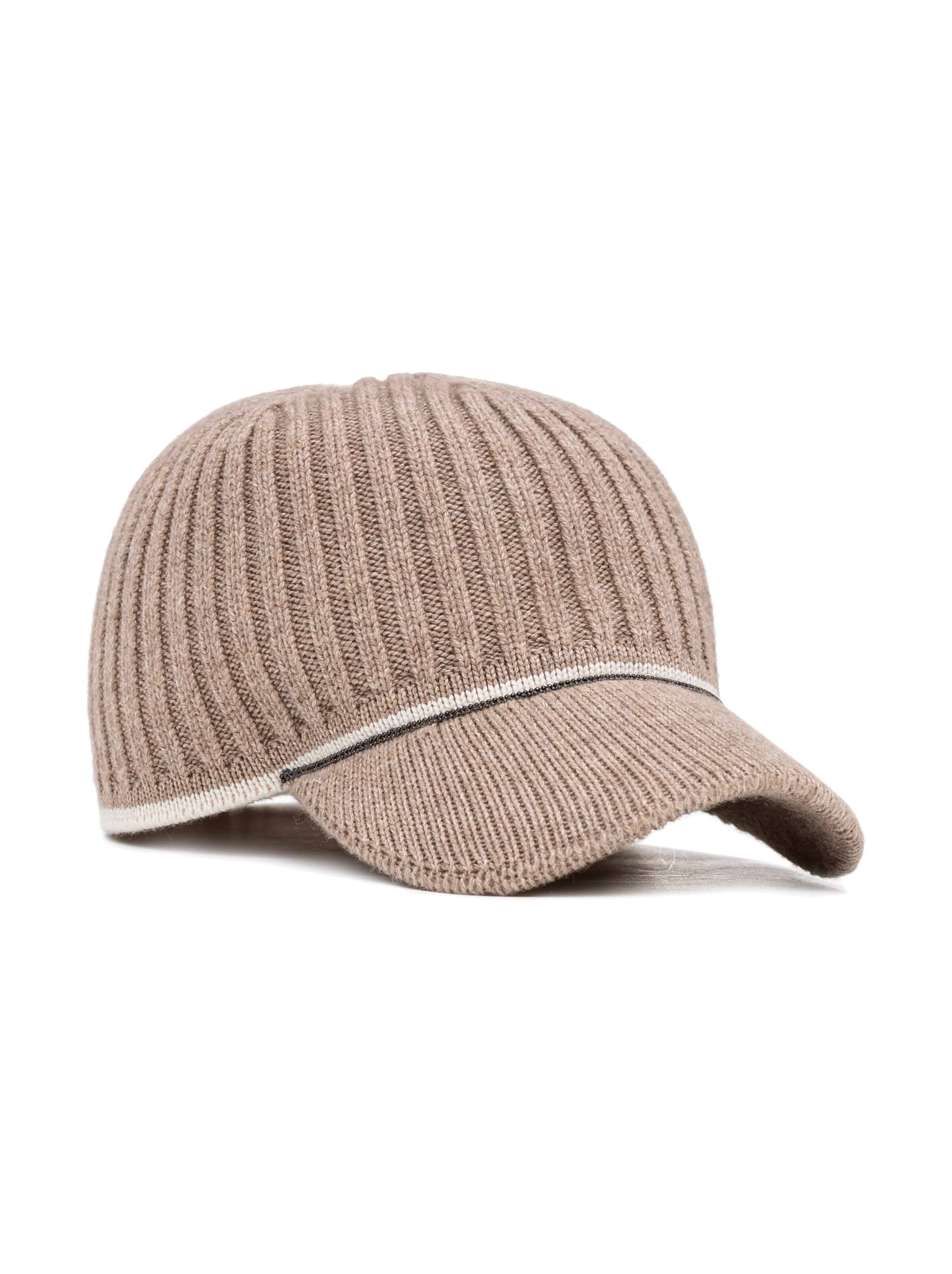 Brunello Cucinelli women's Knitted cap with monil chain