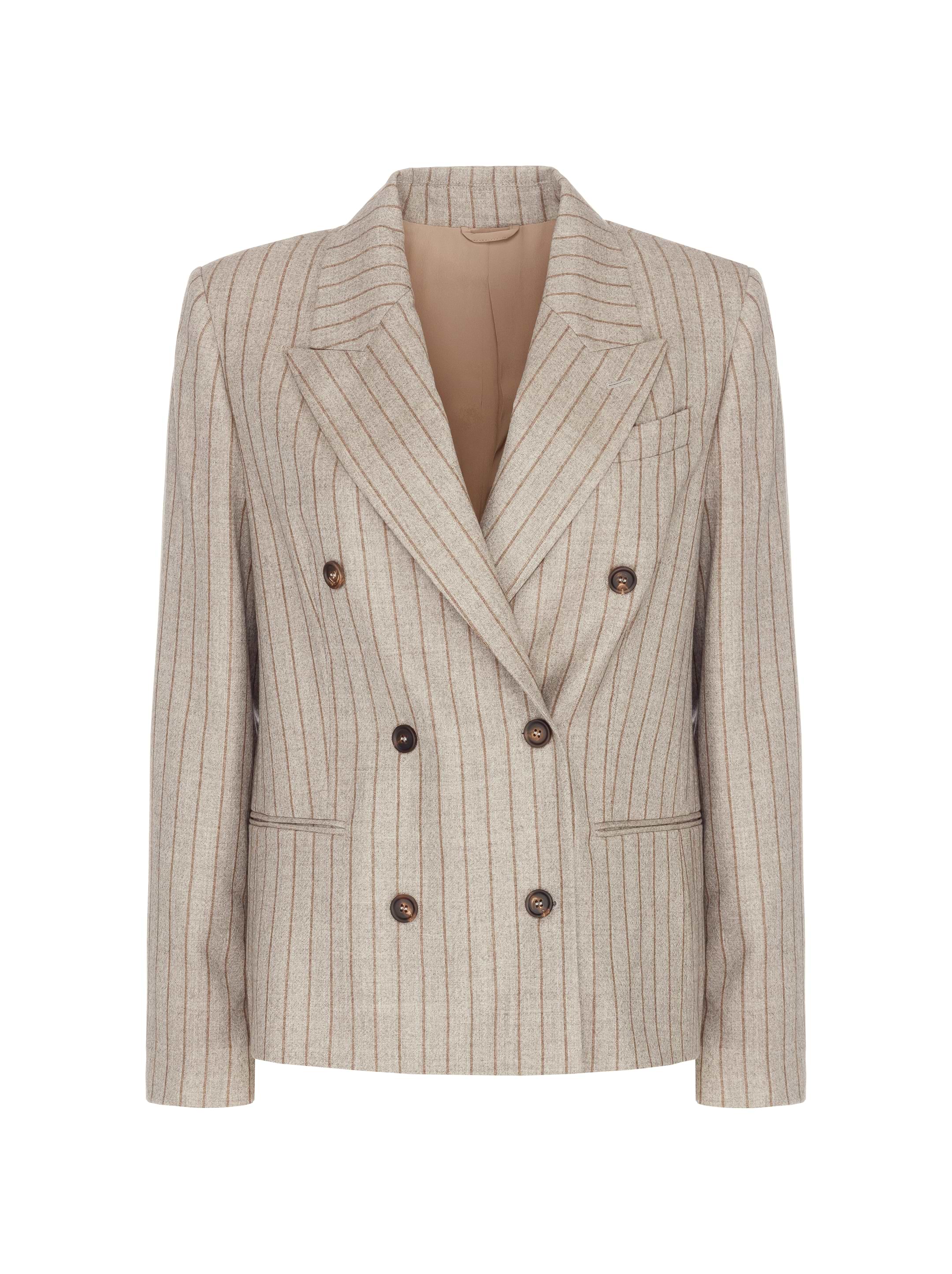Brunello Cucinelli women's Woolen striped blazer - buy for