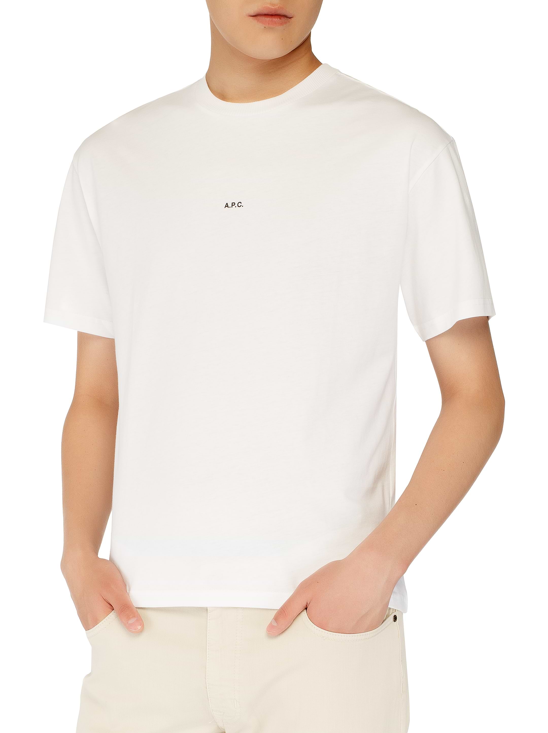 【送料&関税込】A.P.C. Cotton Crew-neck T-shirt COFDWF26379_FAA-4_4c17e4a0-
