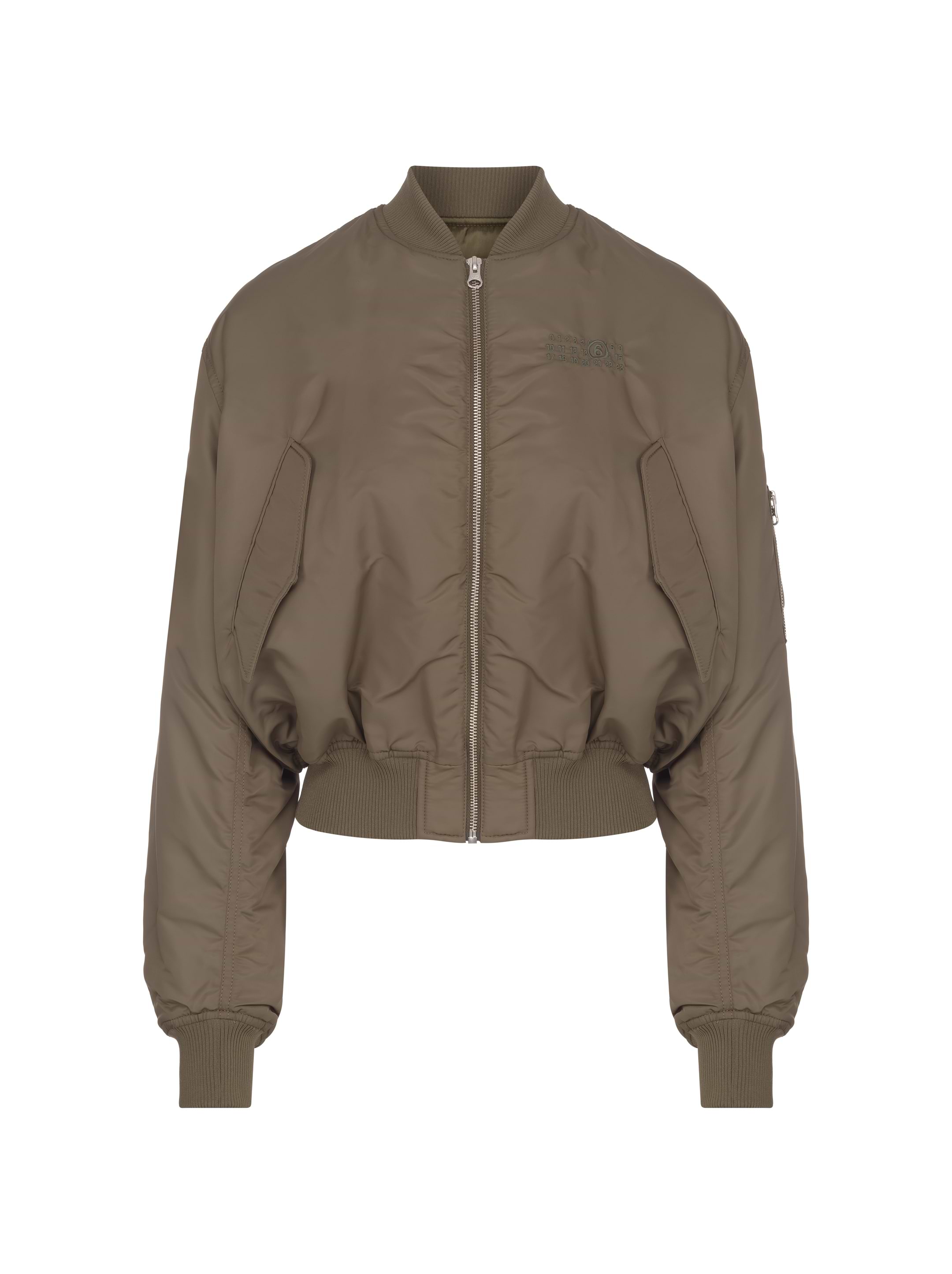 Logo cropped bomber jacket MM6 MAISON MARGIELA for women