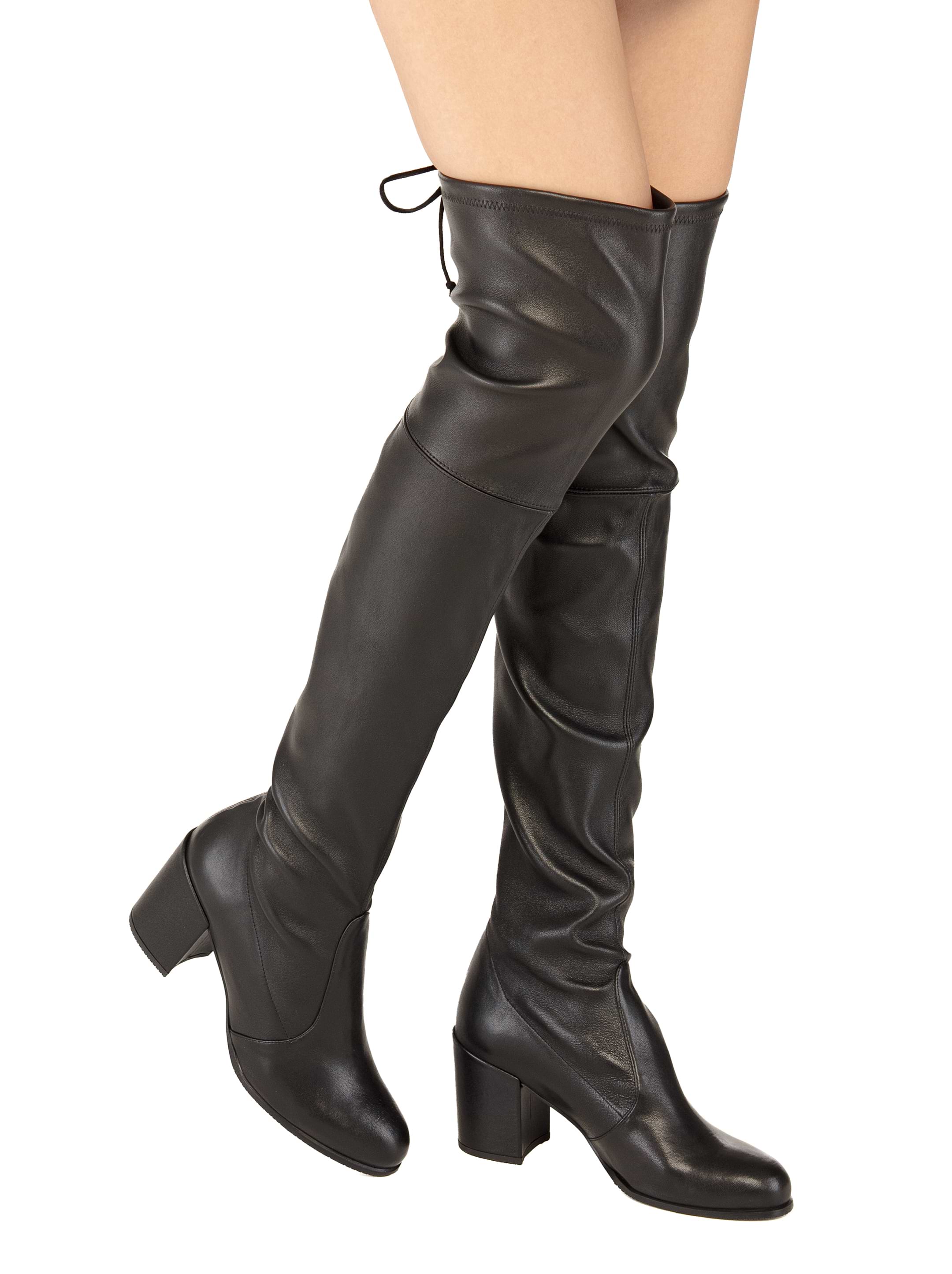 Stuart Weitzman women's Tieland leather over knee boots buy for