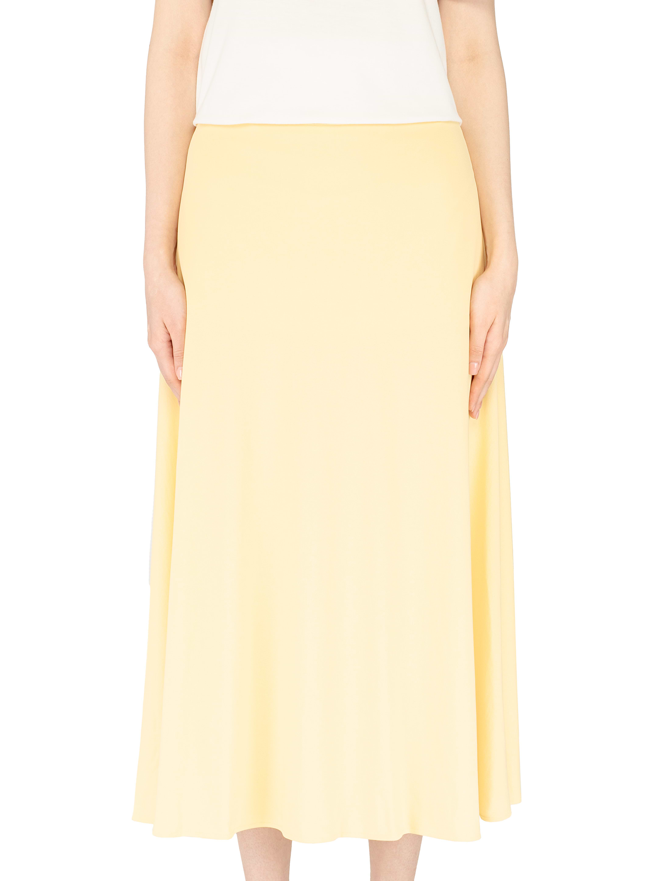 スカート JIL SANDER Woman Skirt Yellow Cream J02MA0174J20138 102 Сrepe midi skirt Jil Sander for women - buy in the official