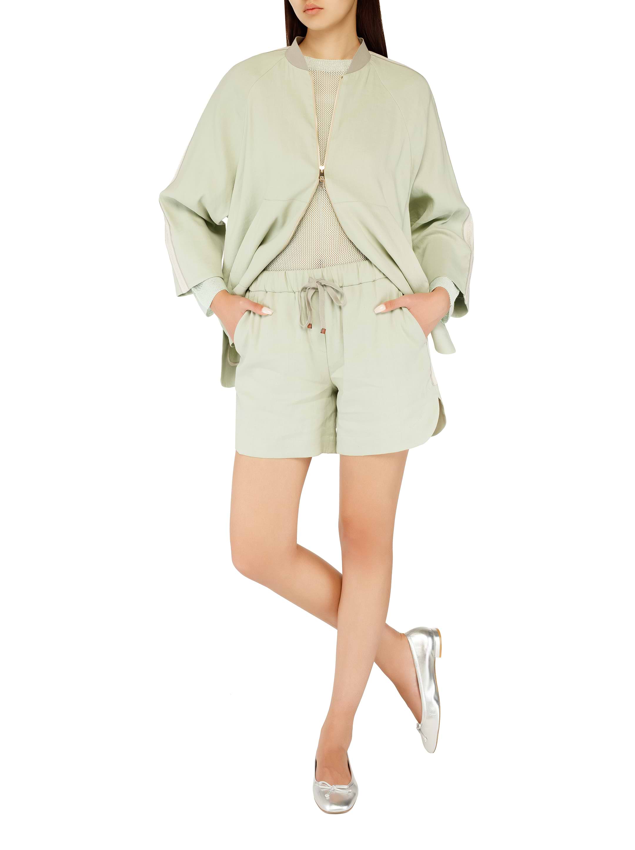 パンツ LORENA ANTONIAZZI Women Shorts  Burmudas P2550PA70A 3347 30 Lorena Antoniazzi women's Linen shorts with drawstring - buy