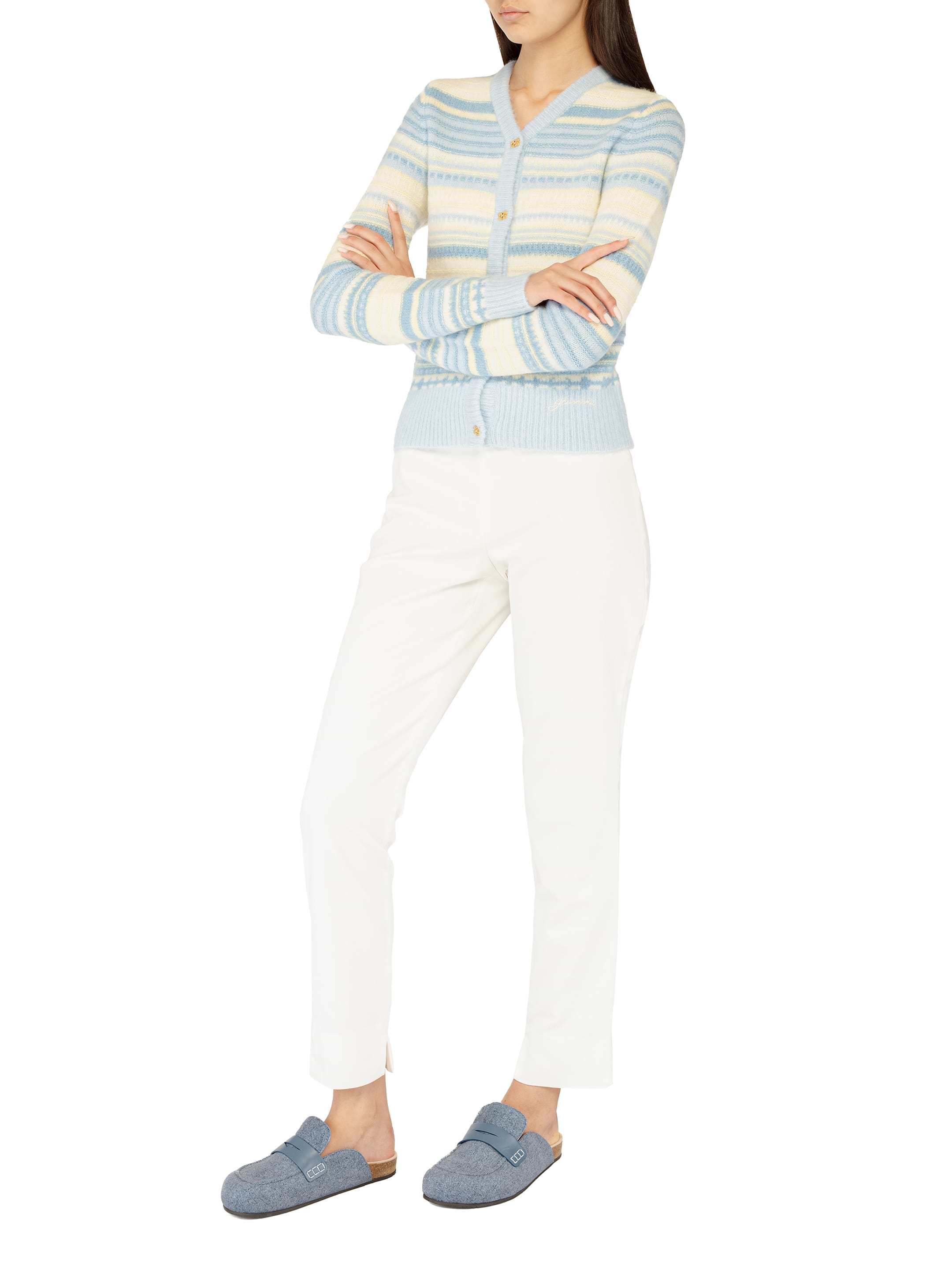 パンツ Lorena Antoniazzi Blue Tapered Trousers Lorena Antoniazzi women's Tapered trousers with slits - buy