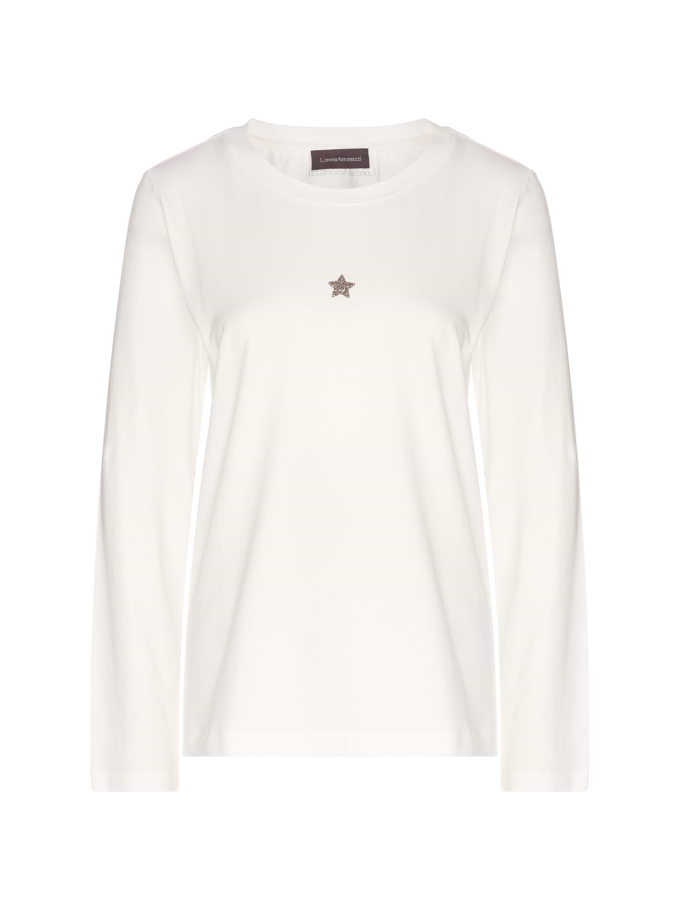 Tシャツ・カットソー LORENA ANTONIAZZI Women Tops P25130TM24A 0101 White Top & T-Shirt