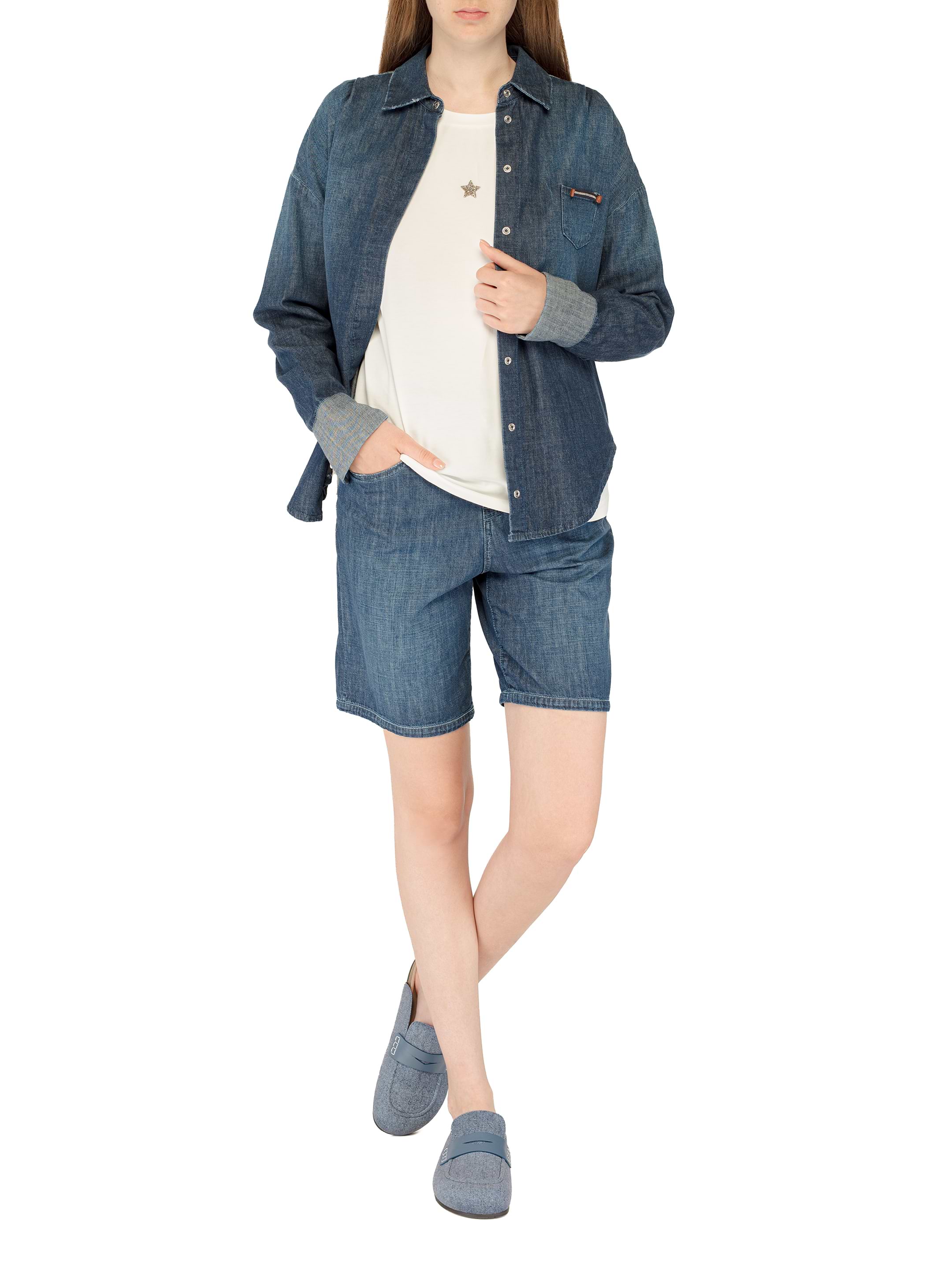 Logo cotton longsleeve Lorena Antoniazzi for women - buy in
