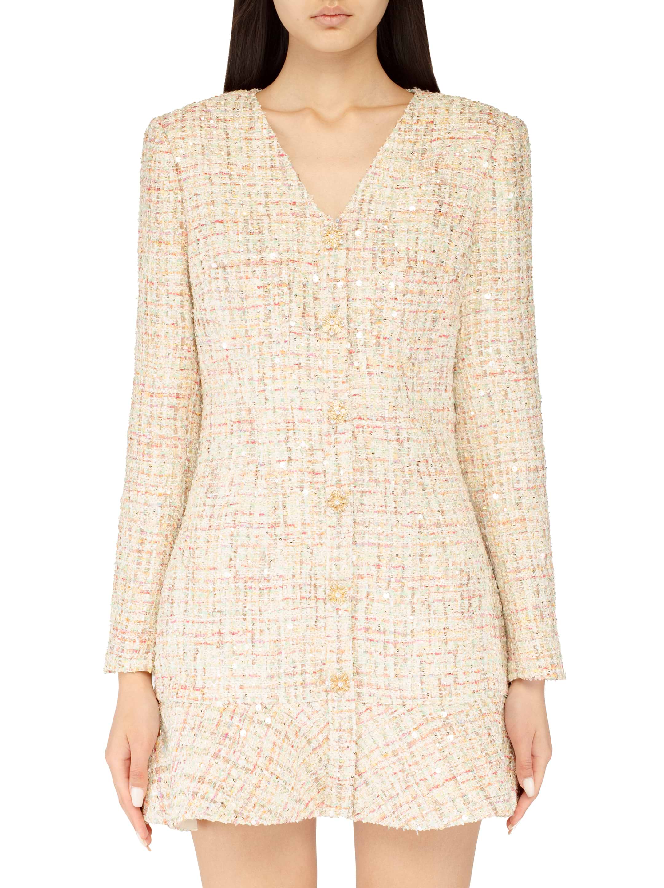 ★IVANA helsinki★ Sunir sequin tweed dress Mini sequin tweed dress :: LICHI - Online fashion store