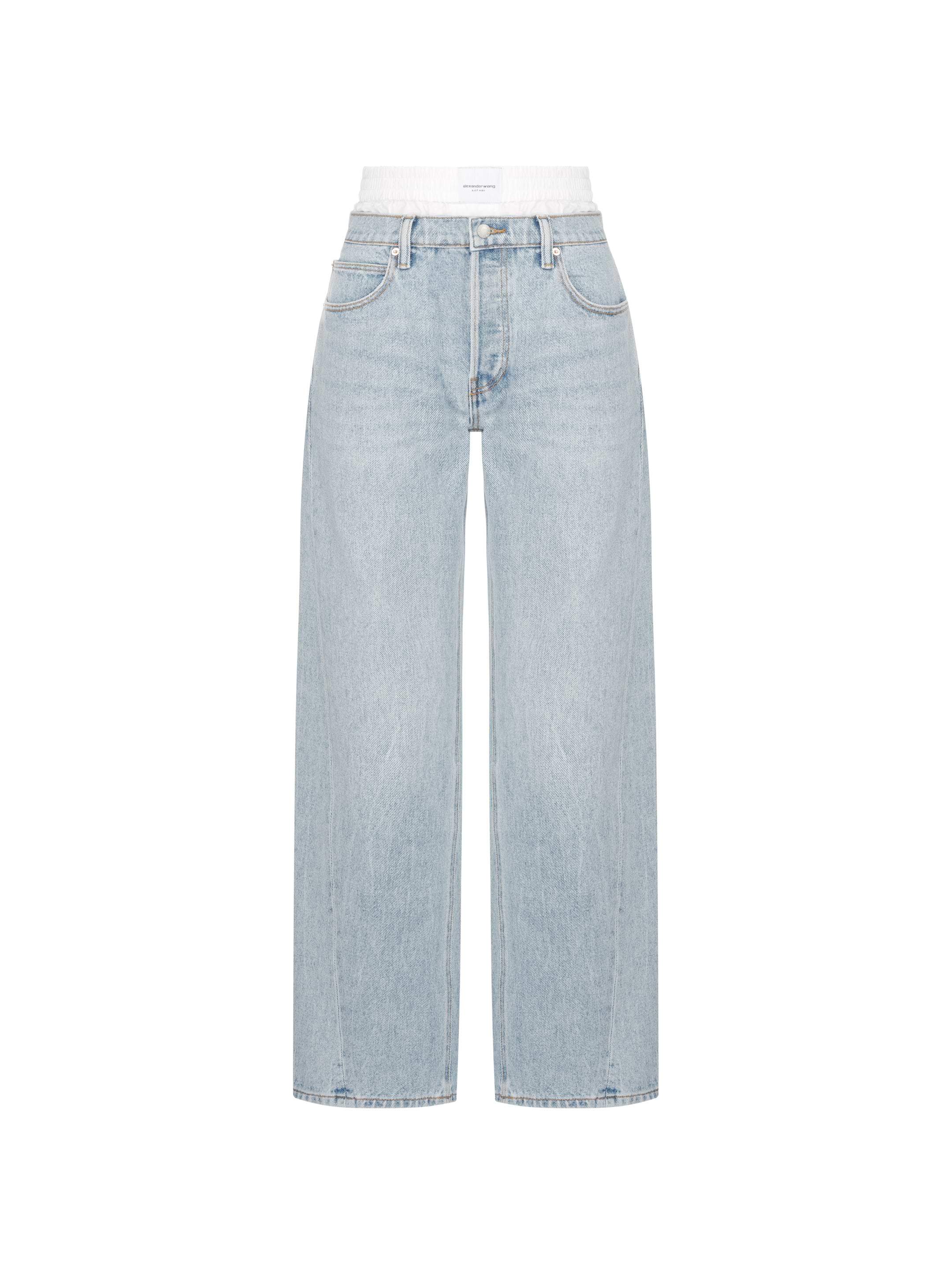Layered wide leg jeans Alexander Wang Denim for women - buy