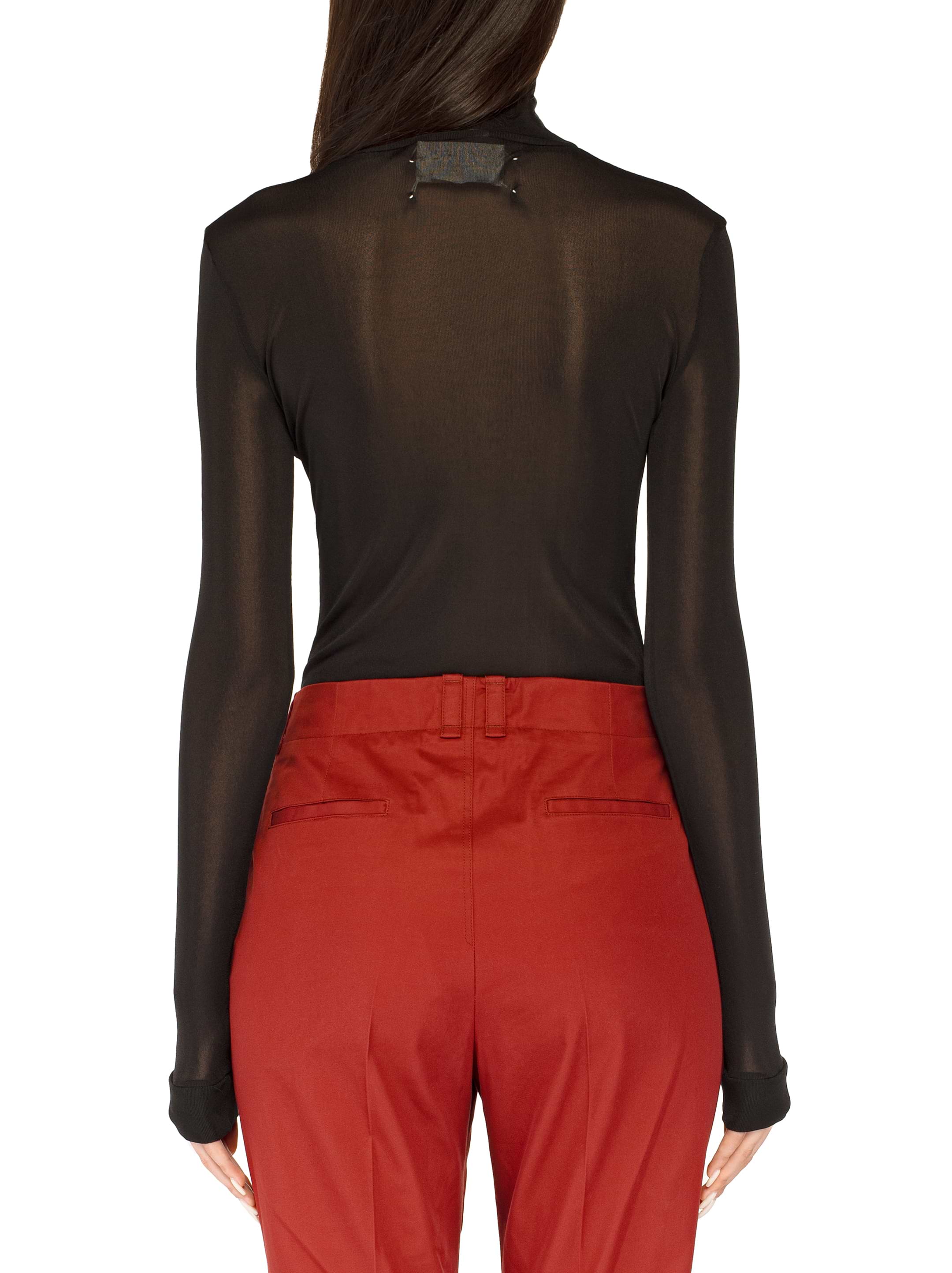 インナー・ルームウェアその他 Maison Margiela High-neck bodysuit (S51NA0104 S24468900) Maison Margiela high-neck Bodysuit | Red | FARFETCH