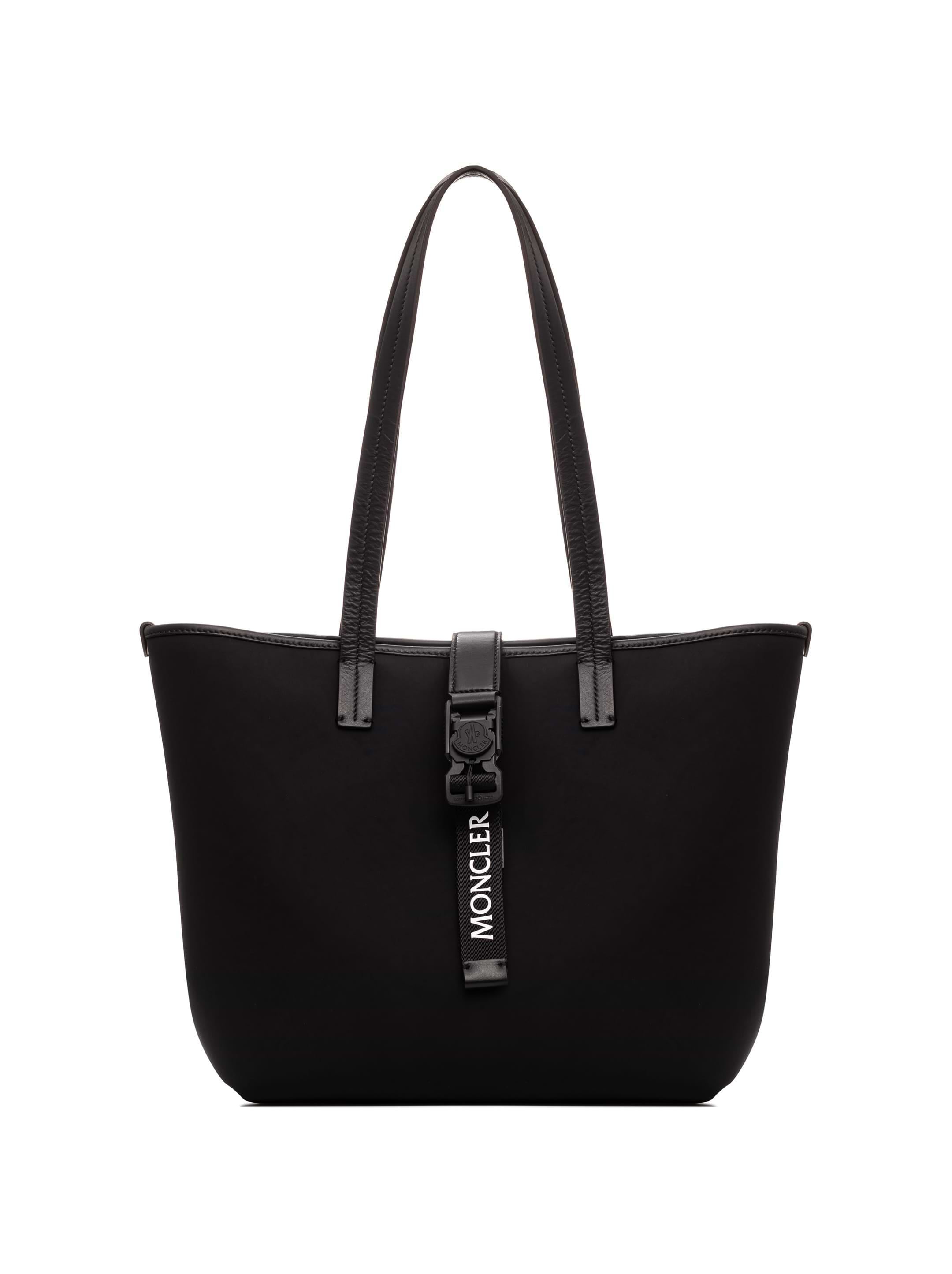 MONCLER ブラック KNIT TOTE トートバッグ 保存袋付き Yahoo!オークション - 定価11.6万 新品 MONCLER モンクレール