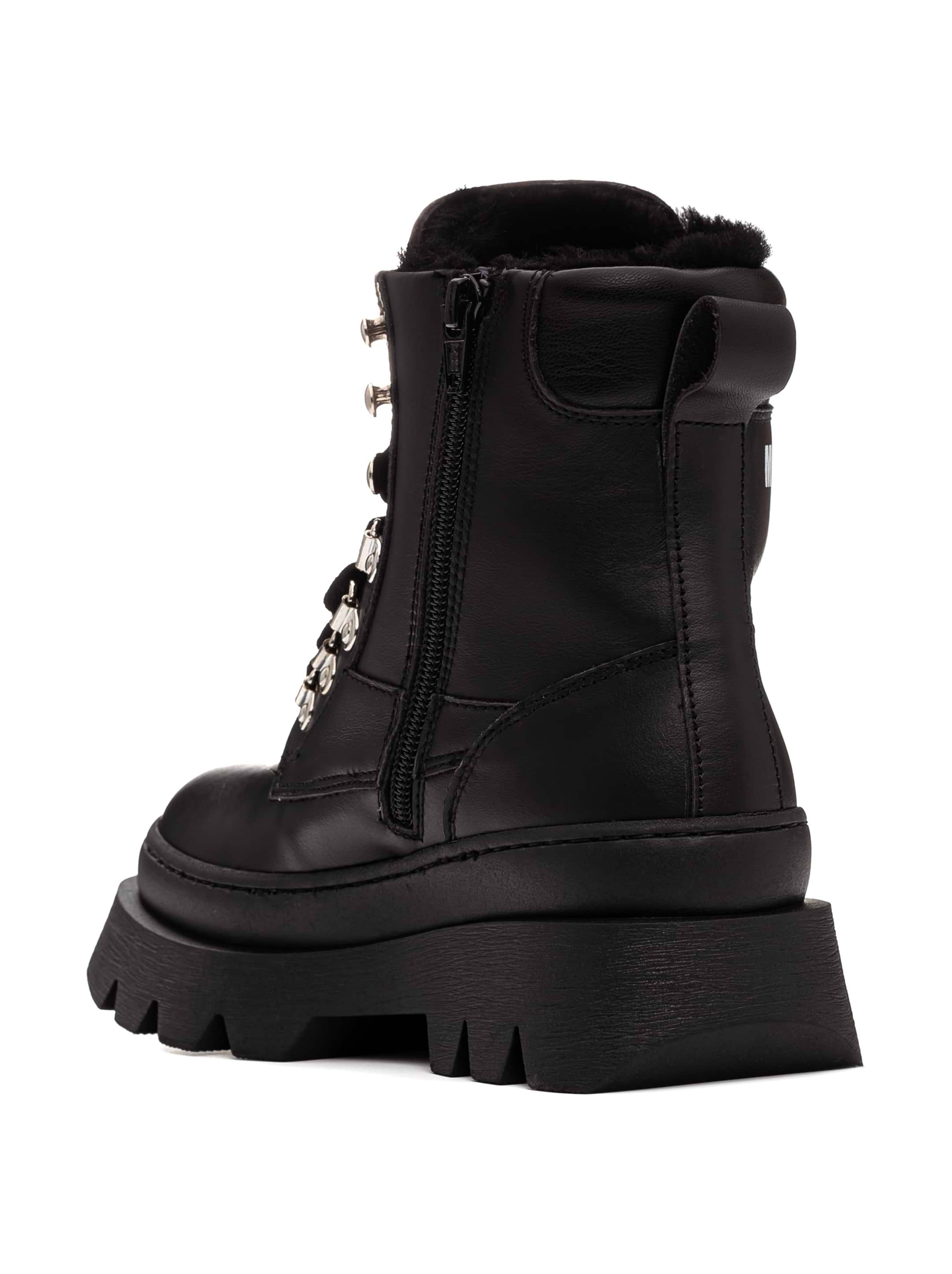MSGM kids' Leather boots with logo - buy for 99050 KZT in