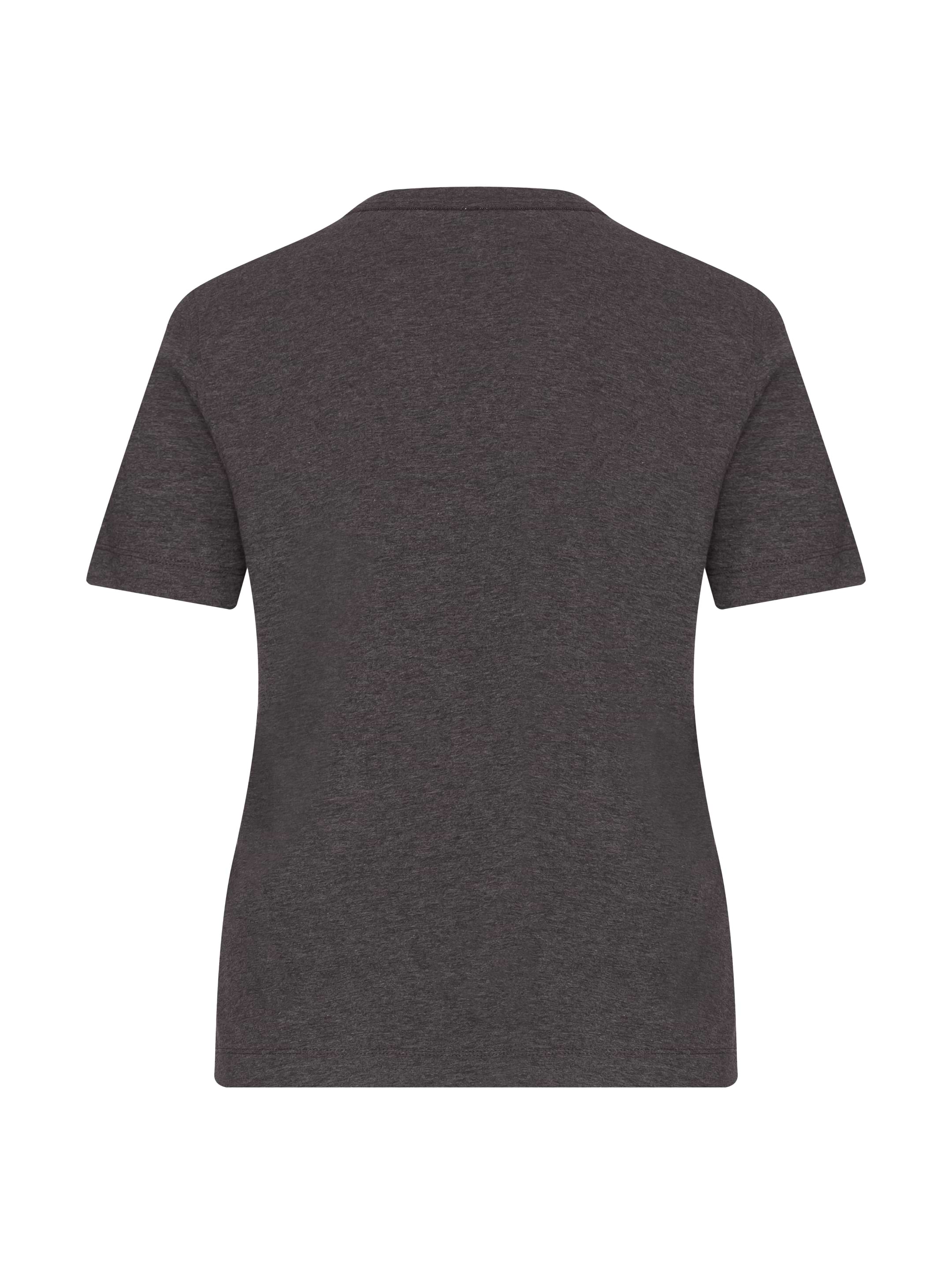 Tシャツ・カットソー BRUNELLO CUCINELLI Women Tunic Tops M0T18BD222 096 101 Black Brunello Cucinelli women's Cotton t-shirt with monil chain