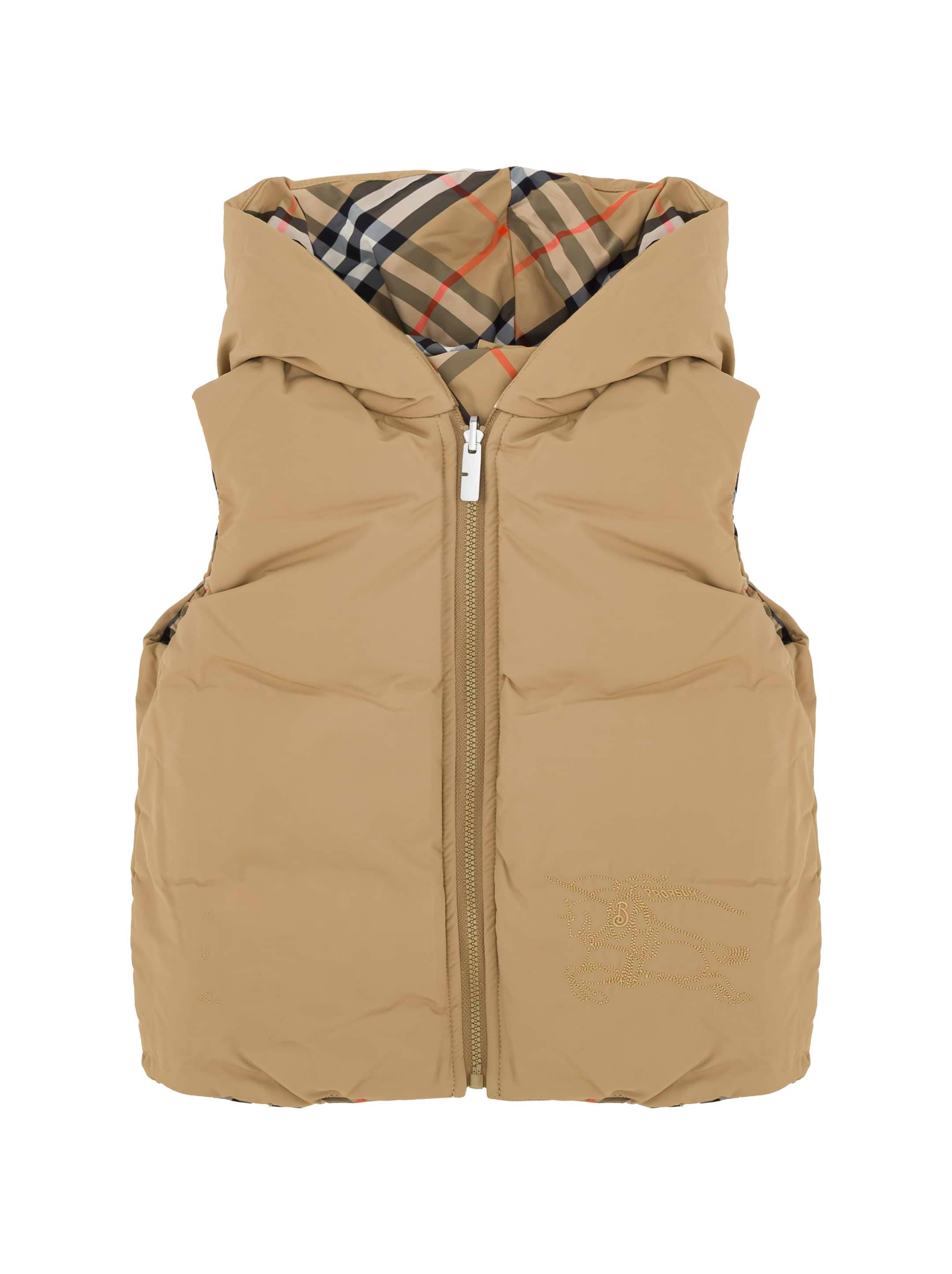 キッズ用トップス Burberry SS25 kg5 madeline b chk (8100073K B9368) Beige Dress with a plaid pattern Burberry Kids - Vitkac AS