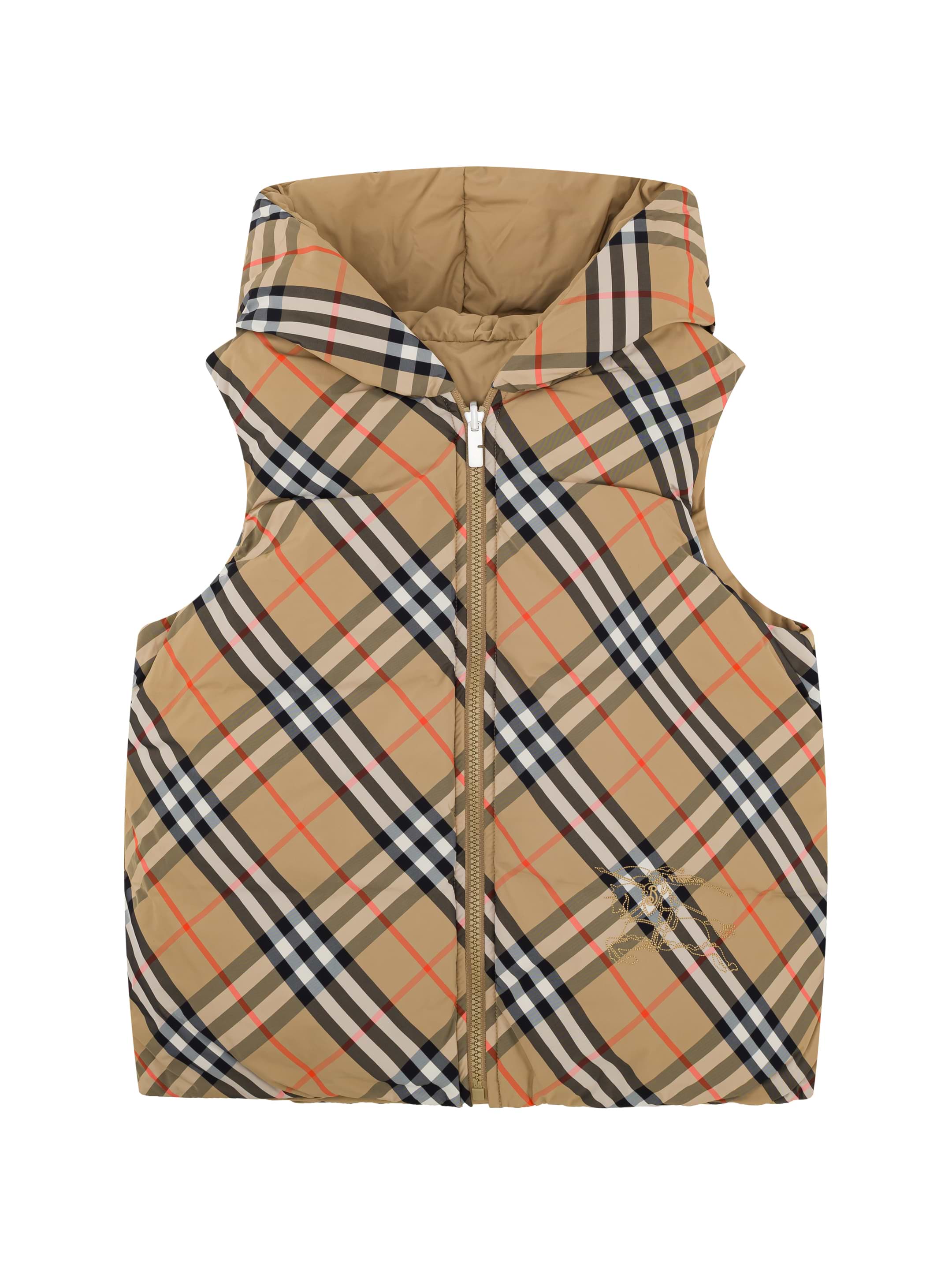 Burberry kids' Vintage Check reversible vest - buy for