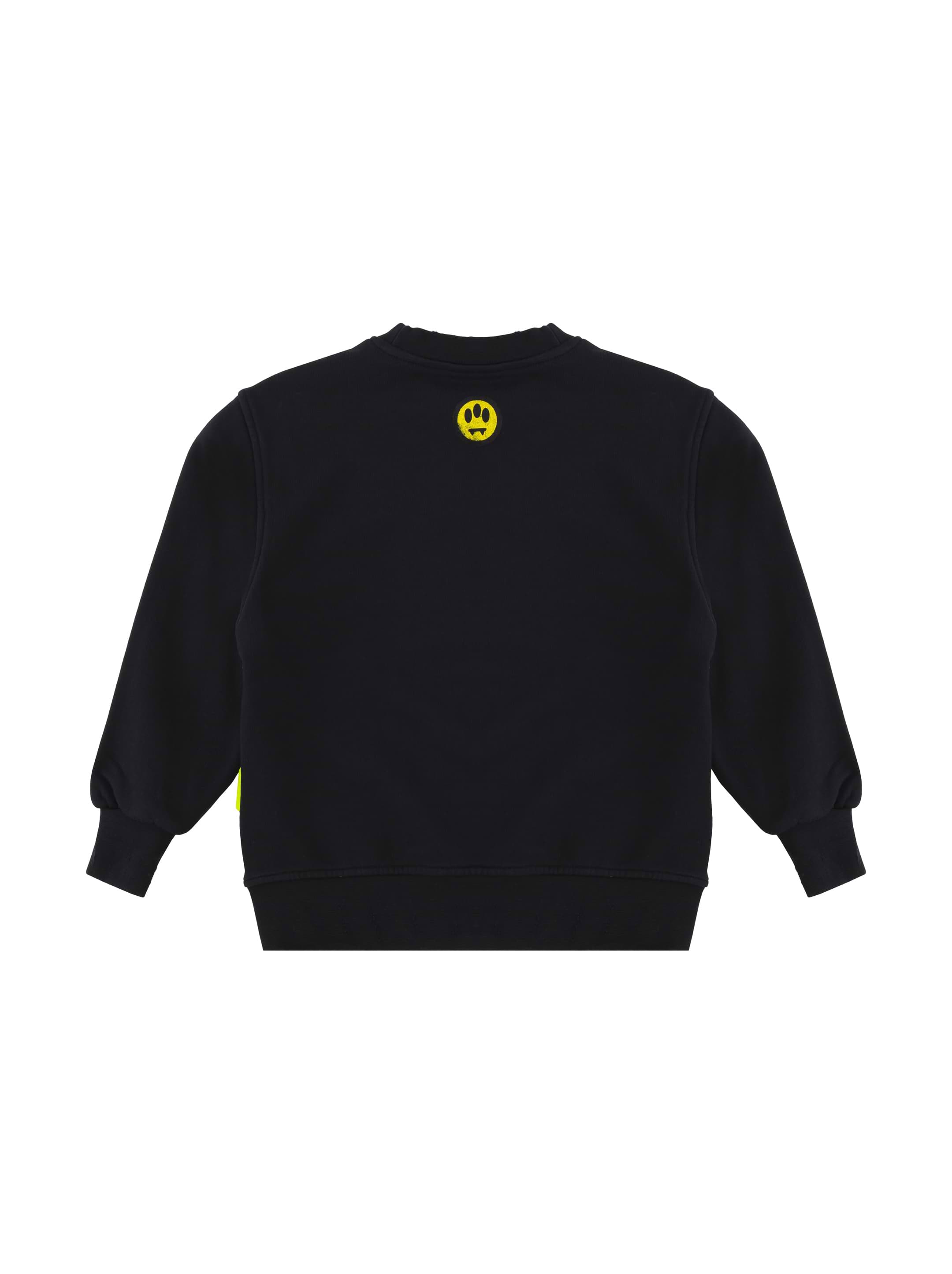 スウェット・トレーナー BARROW Cotton sweatshirt with logo on the front Nero Cotton logo sweatshirt Barrow for kids - buy in the official
