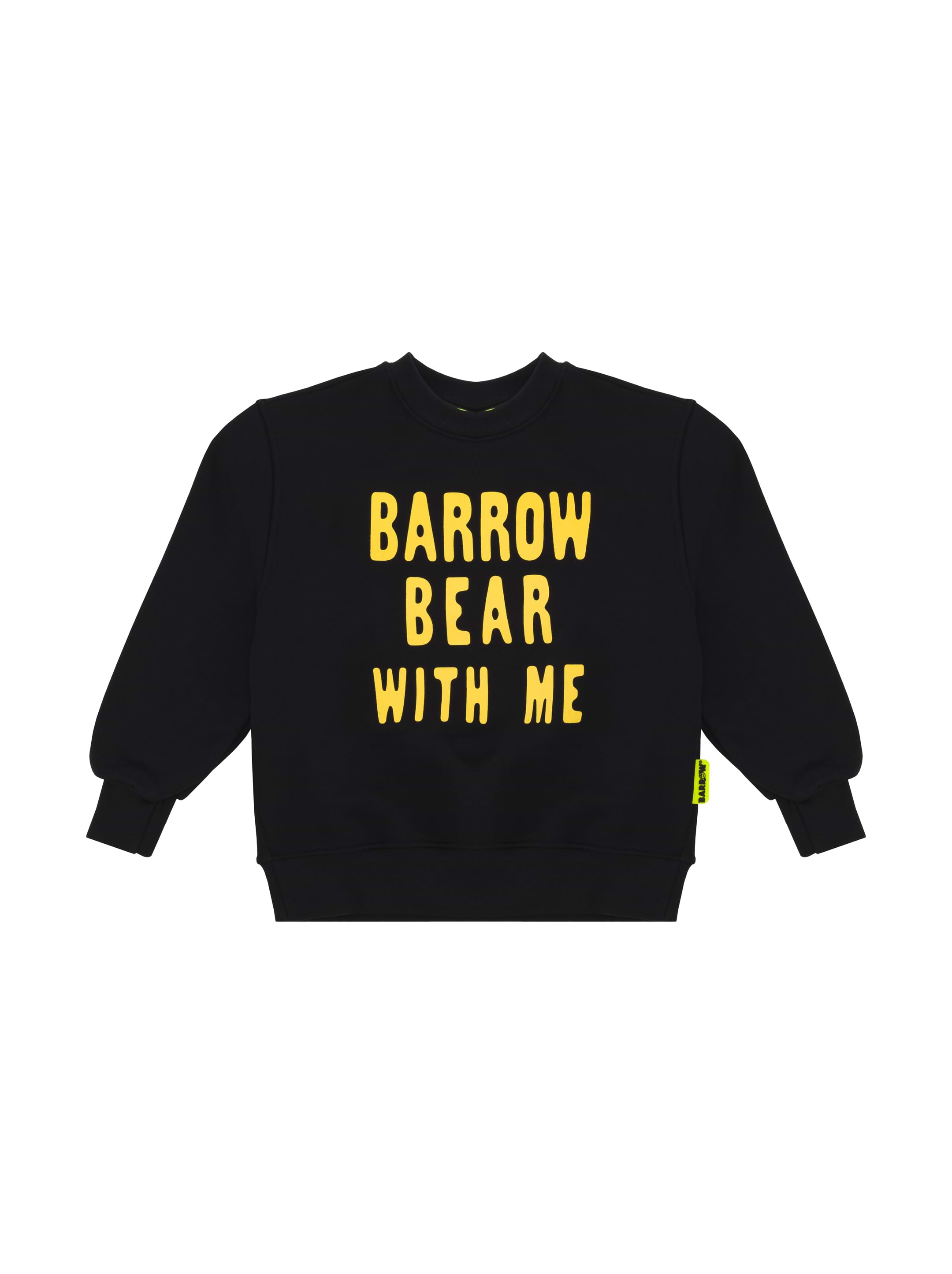 スウェット・トレーナー BARROW Cotton sweatshirt with logo on the front Nero Barrow kids' Cotton logo sweatshirt - buy for 32920 KZT in
