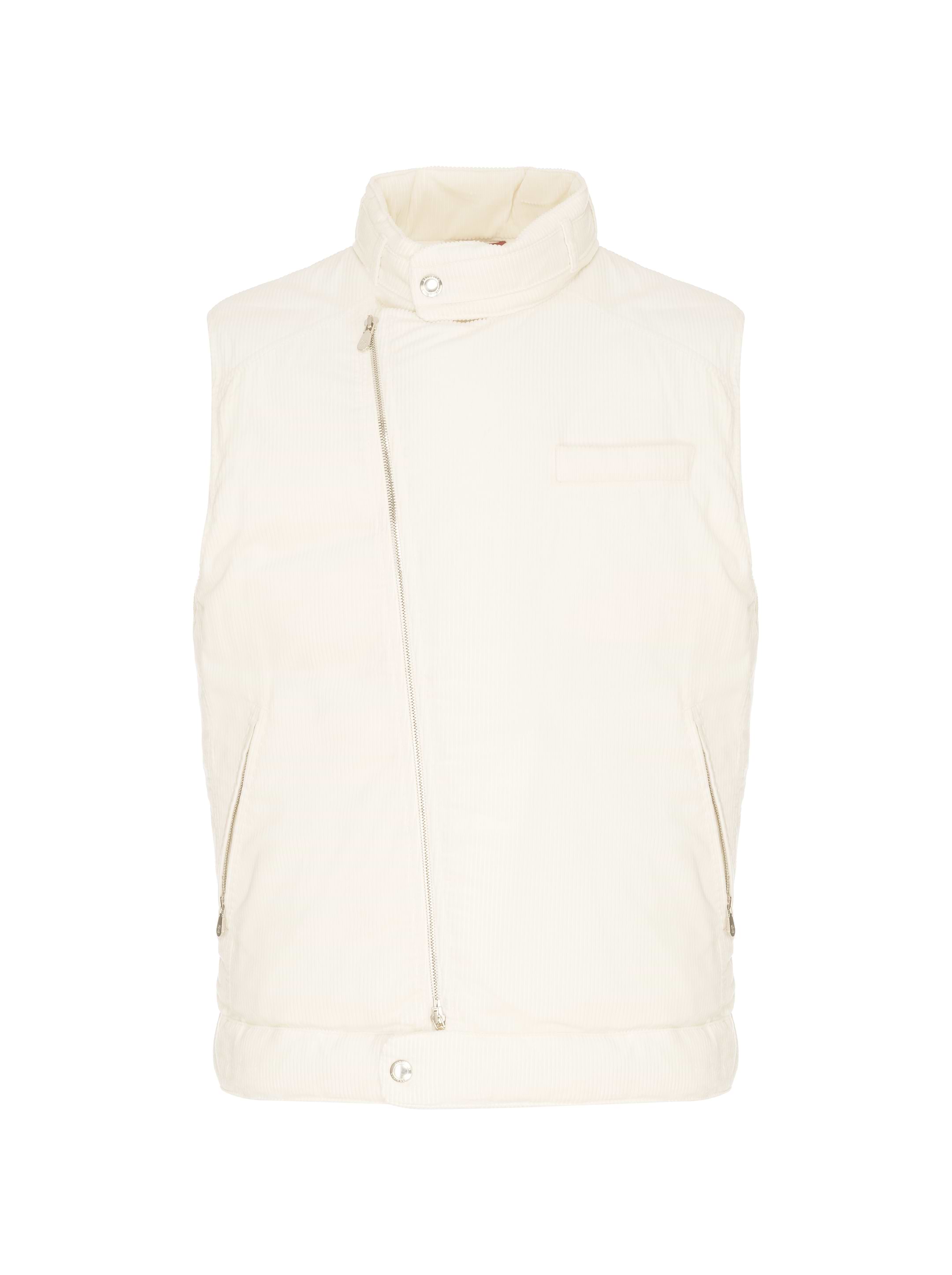 アウターその他 BRUNELLO CUCINELLI Techno cotton poplin vest Nero Brunello Cucinelli - Pearl Gray Wool, Silk & Cashmere Down Vest