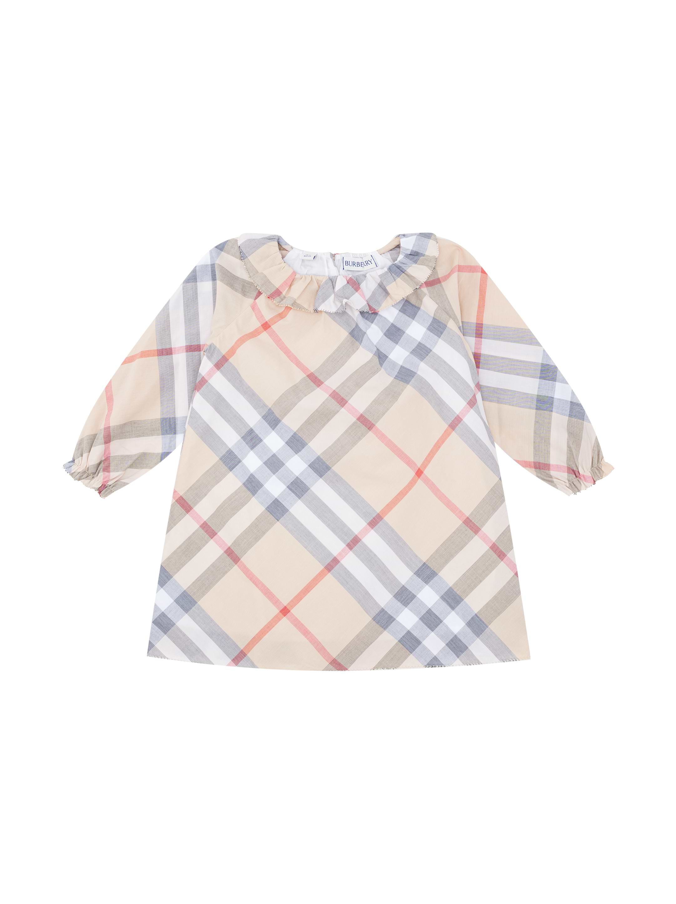 ワンピース Burberry FW25 Embroidered cotton dress (8086610 B9368) Burberry Dress 8086610-B9368 SAND IP CHECK | IlDuomo