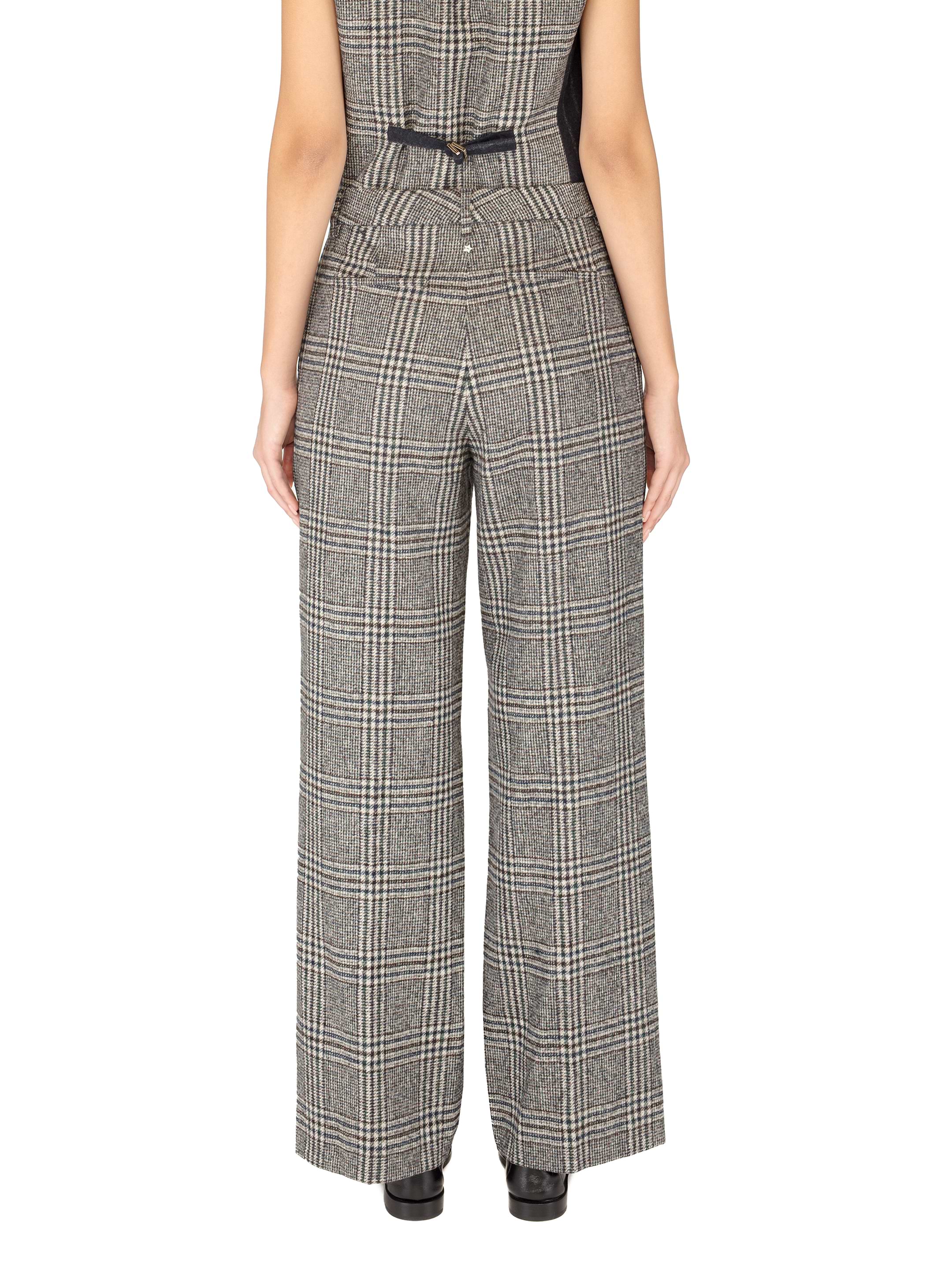 パンツ Lorena Antoniazzi Checkered Trousers Lorena Antoniazzi women's Plaid wide-leg pants - buy for