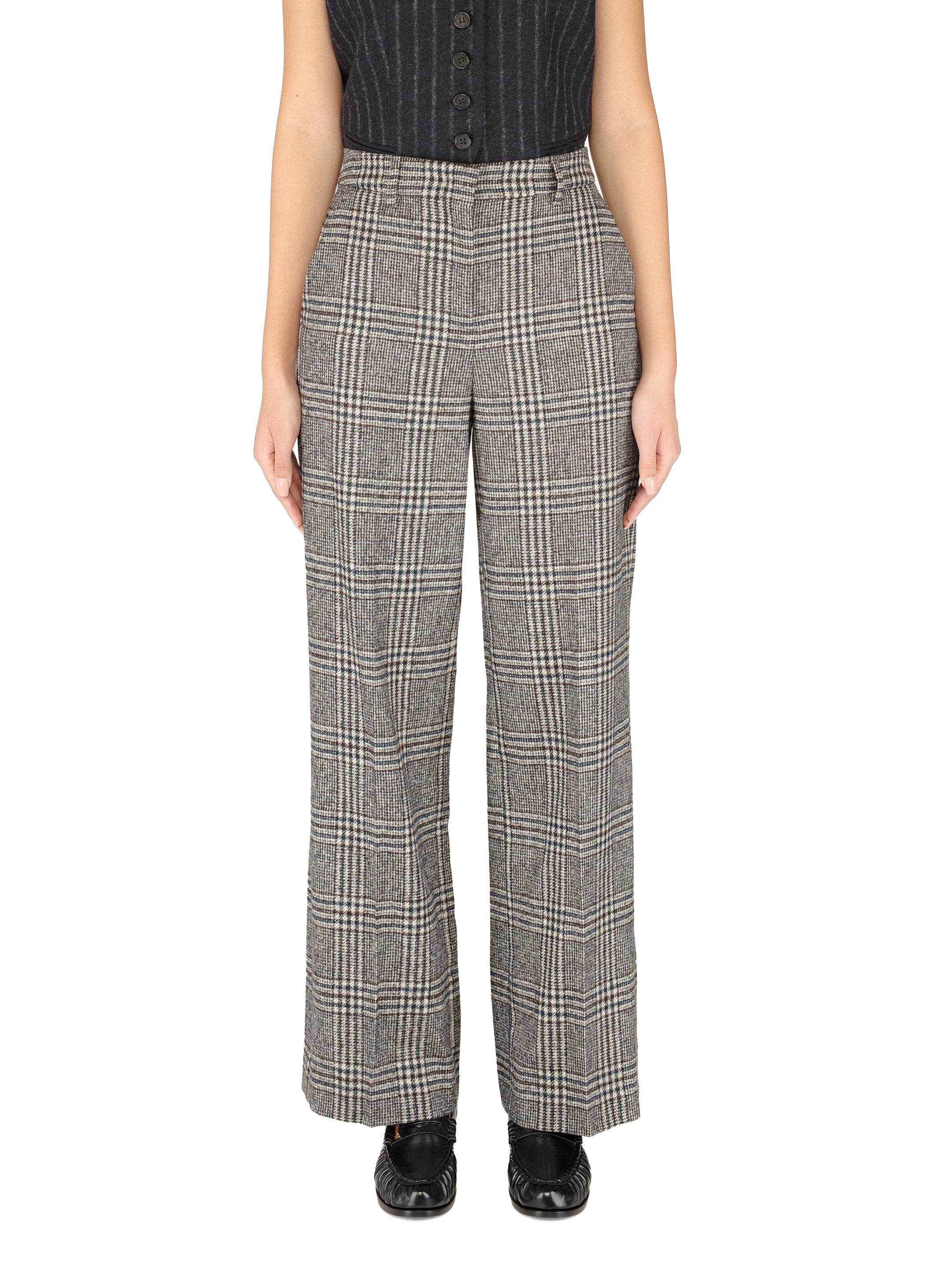 パンツ Lorena Antoniazzi Checkered Trousers 24711069_55438538_1000.jpg