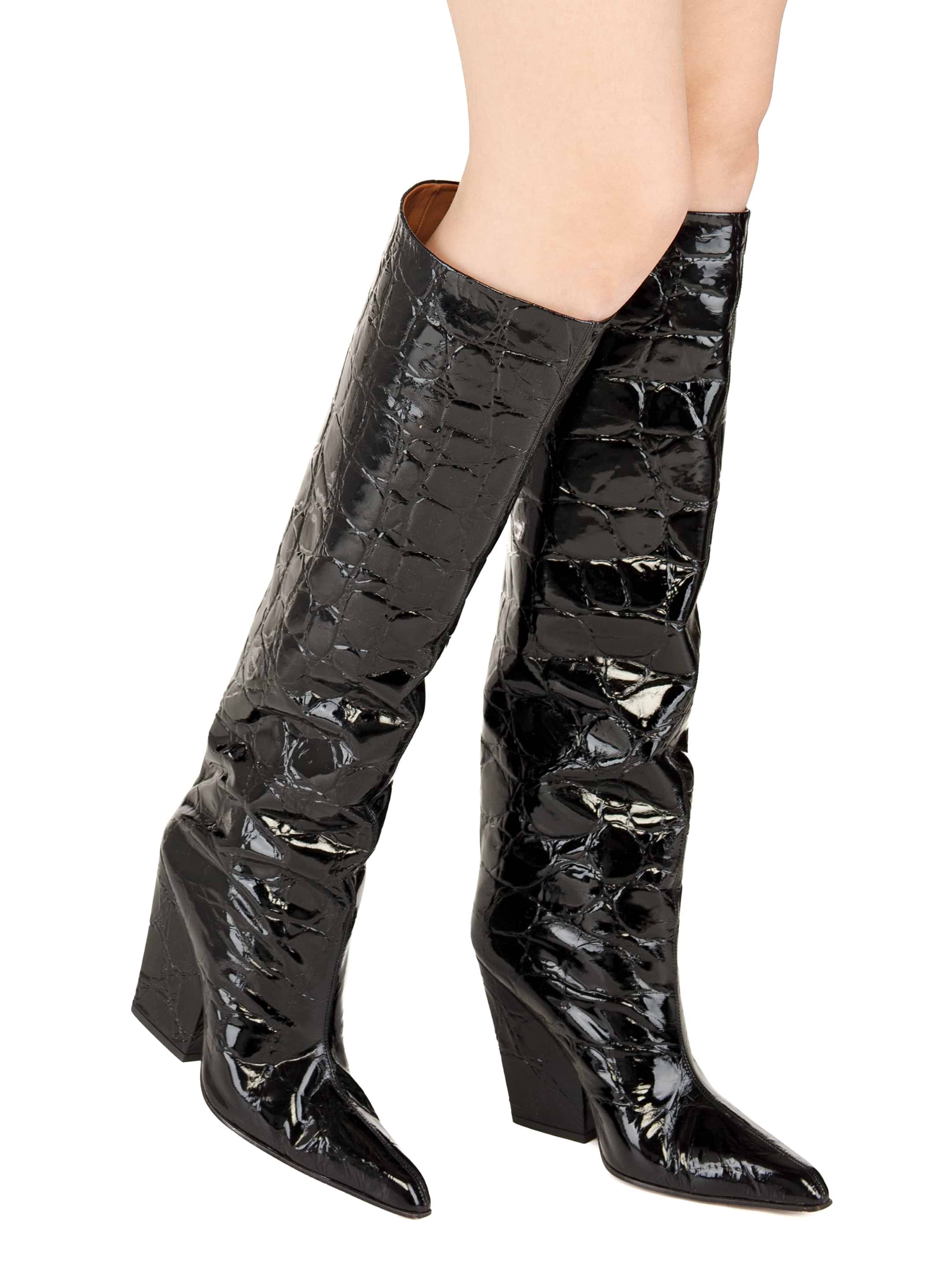 Тechnical Patent Leather Ankle Boots FAUX PATENT LEATHER CHELSEA BOOTS - Black | ZARA United States