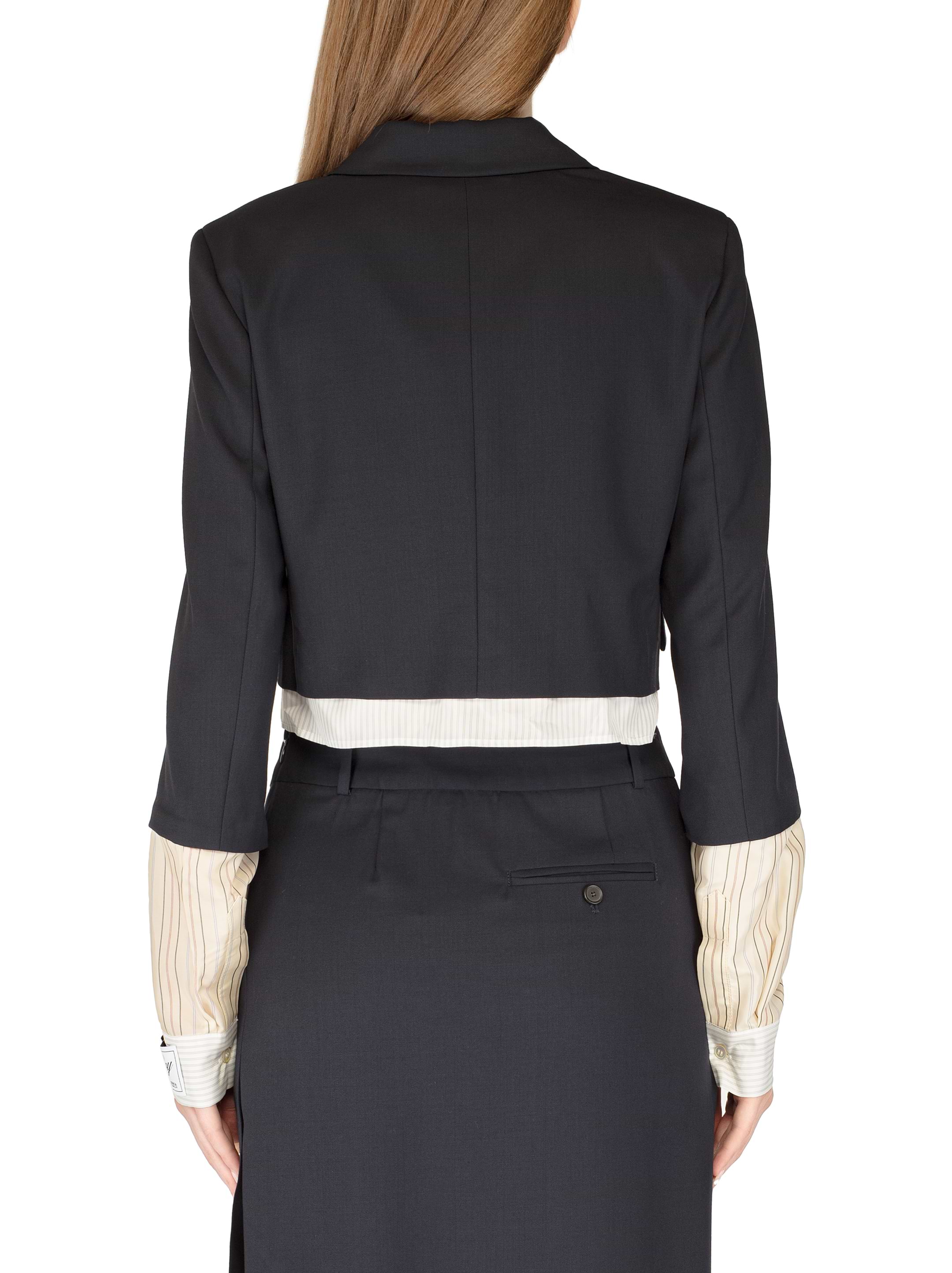 Cropped blazer with a mock layer Erika Cavallini for women