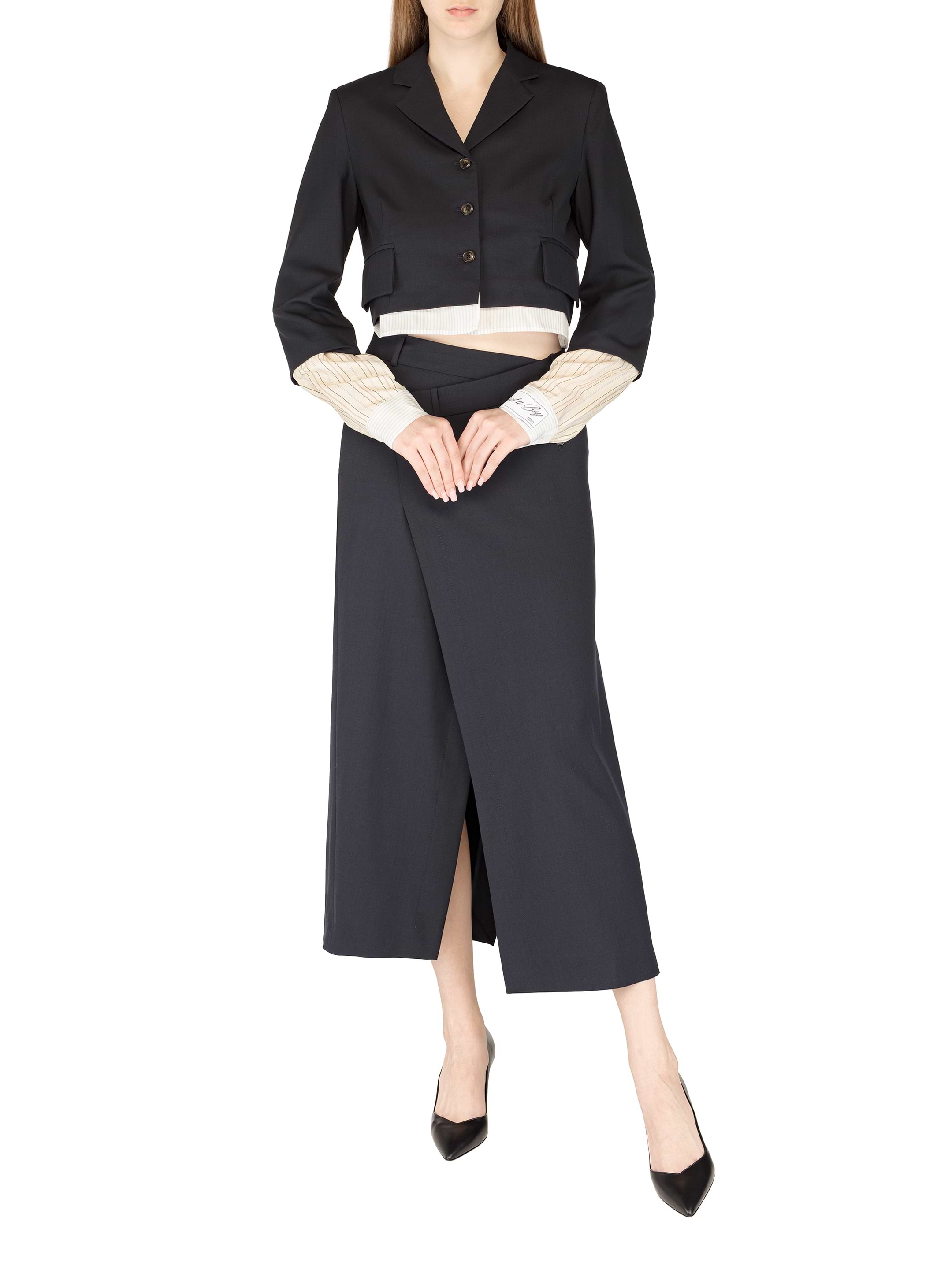ボトムスその他 Erika Cavallini Ida Blazer Erika Cavallini tie-front wool blazer