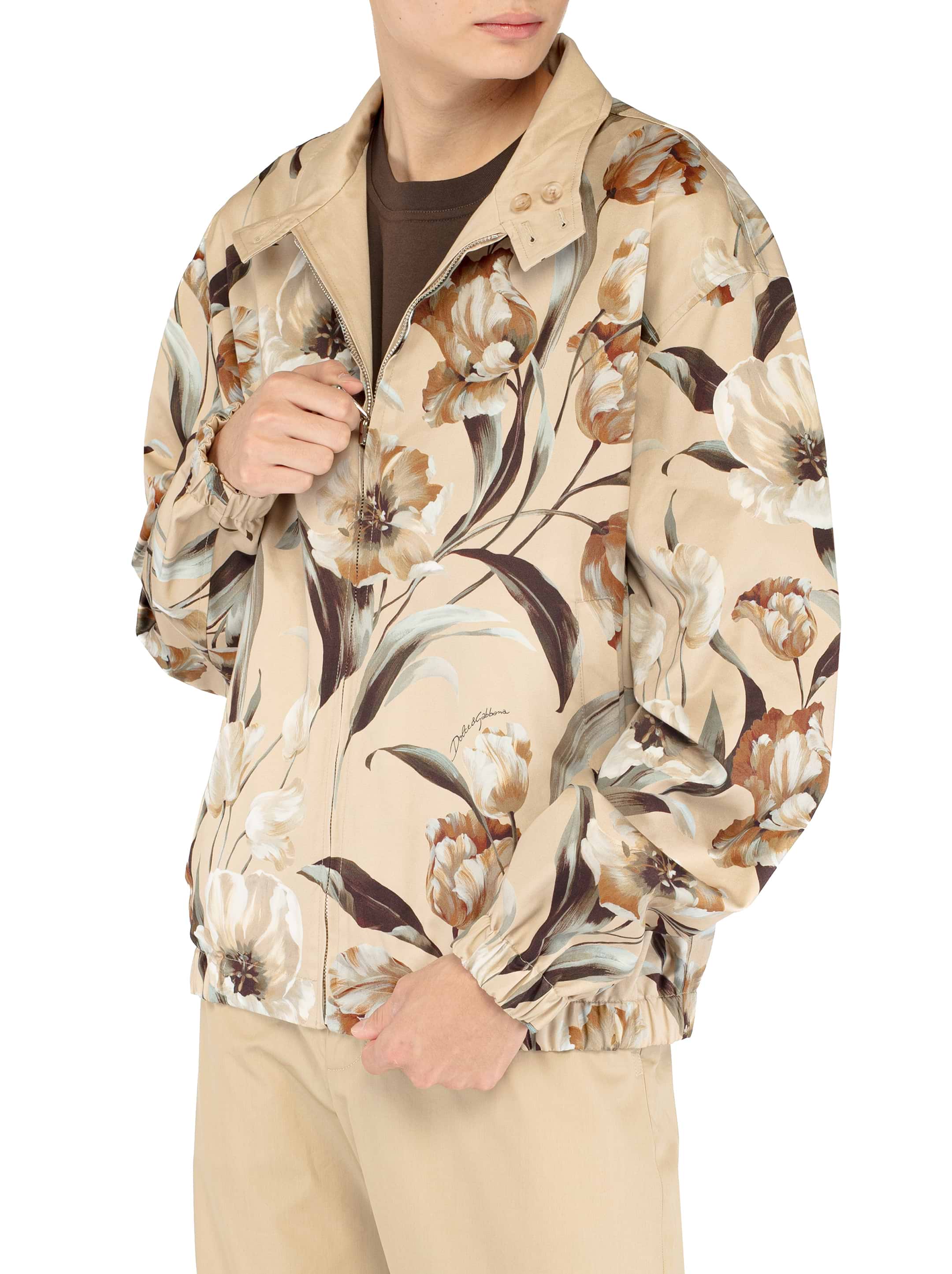 Dolce&Gabbana men's Floral print double-sided jacket - buy