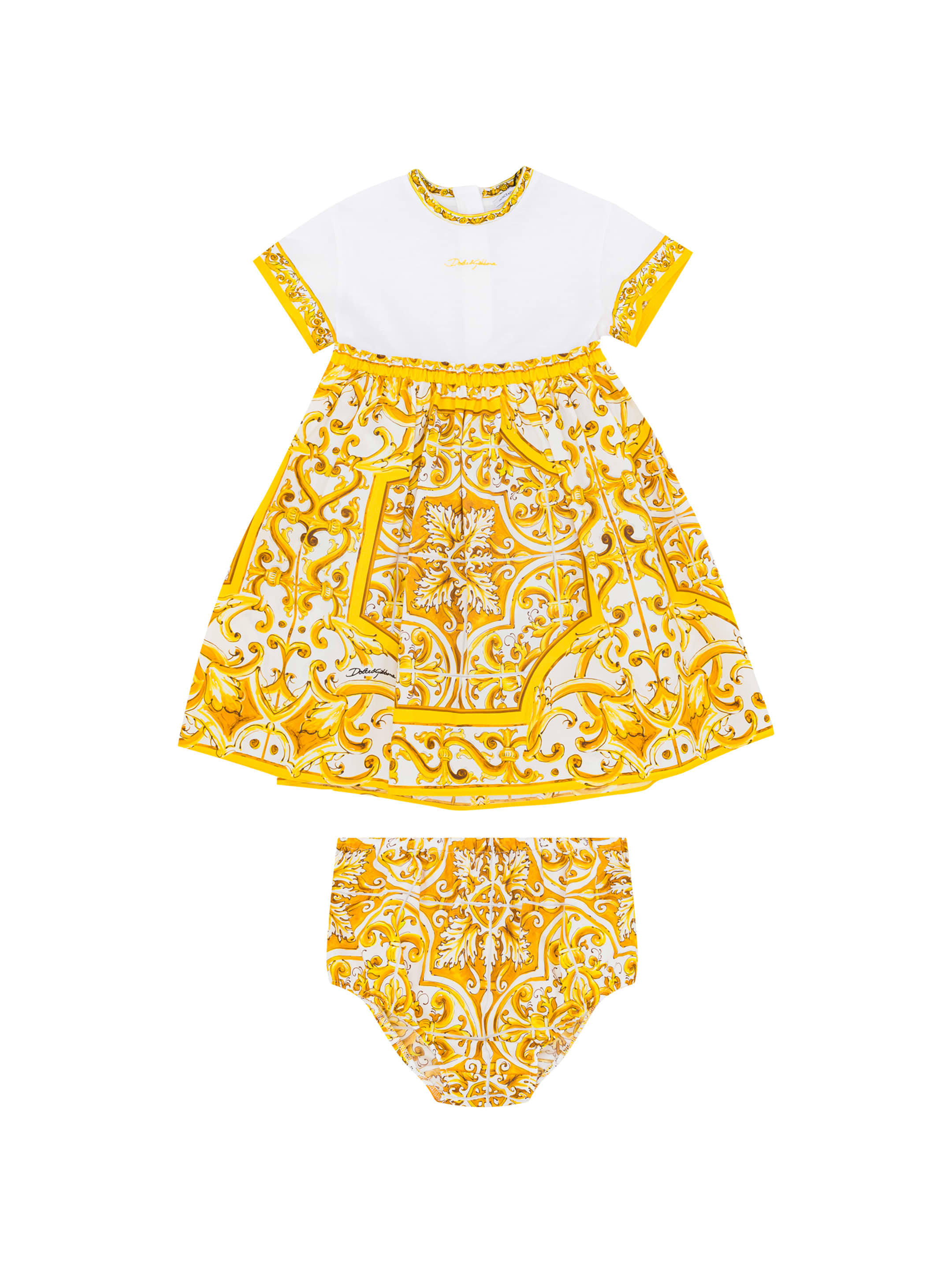 Majolica printed dress Dolce&Gabbana for kids - buy in the