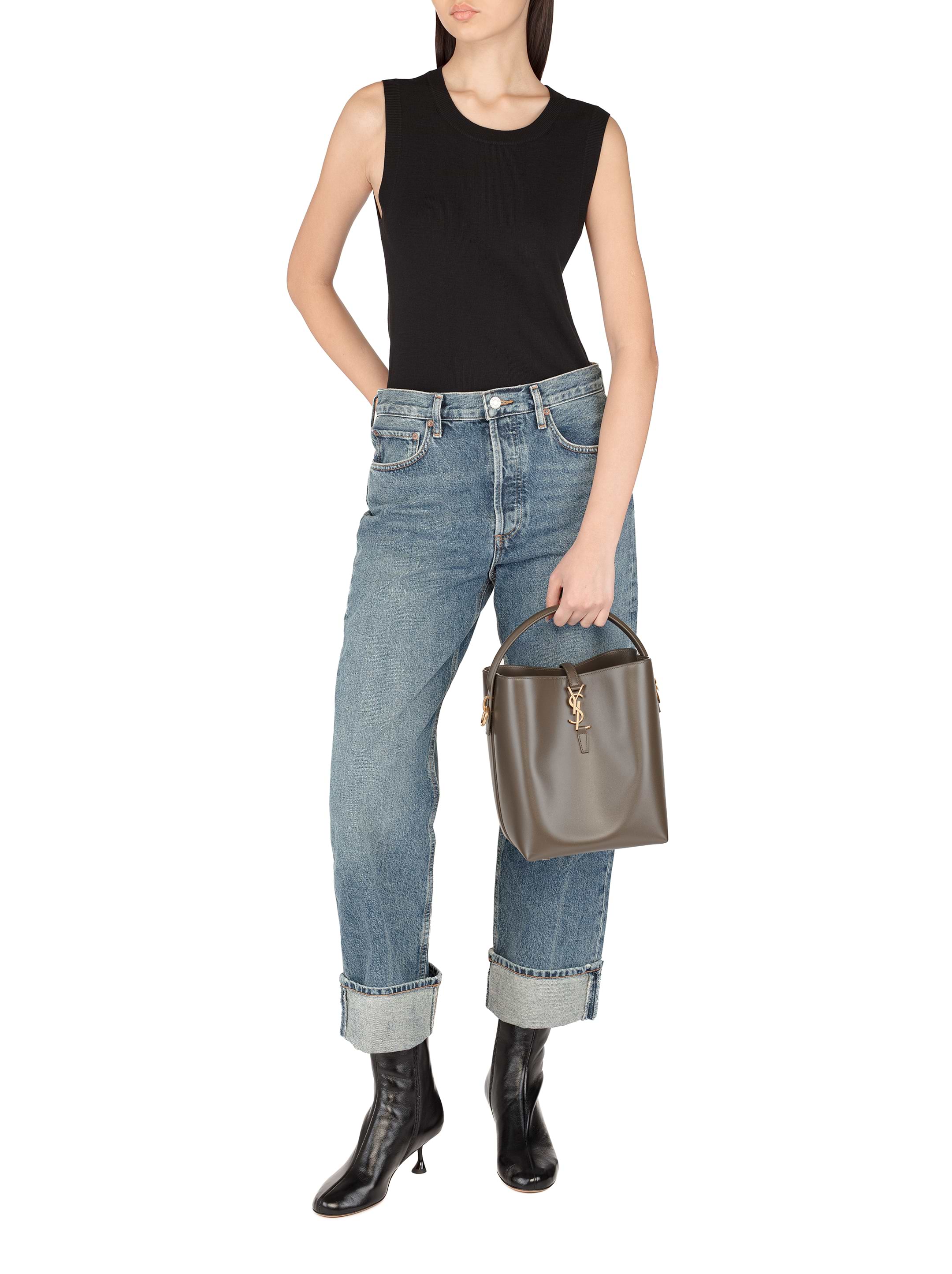 【Saint Laurent】LE 37 BUCKET BAG◆7428282R20W Le 37 in shiny leather | Saint Laurent | YSL US