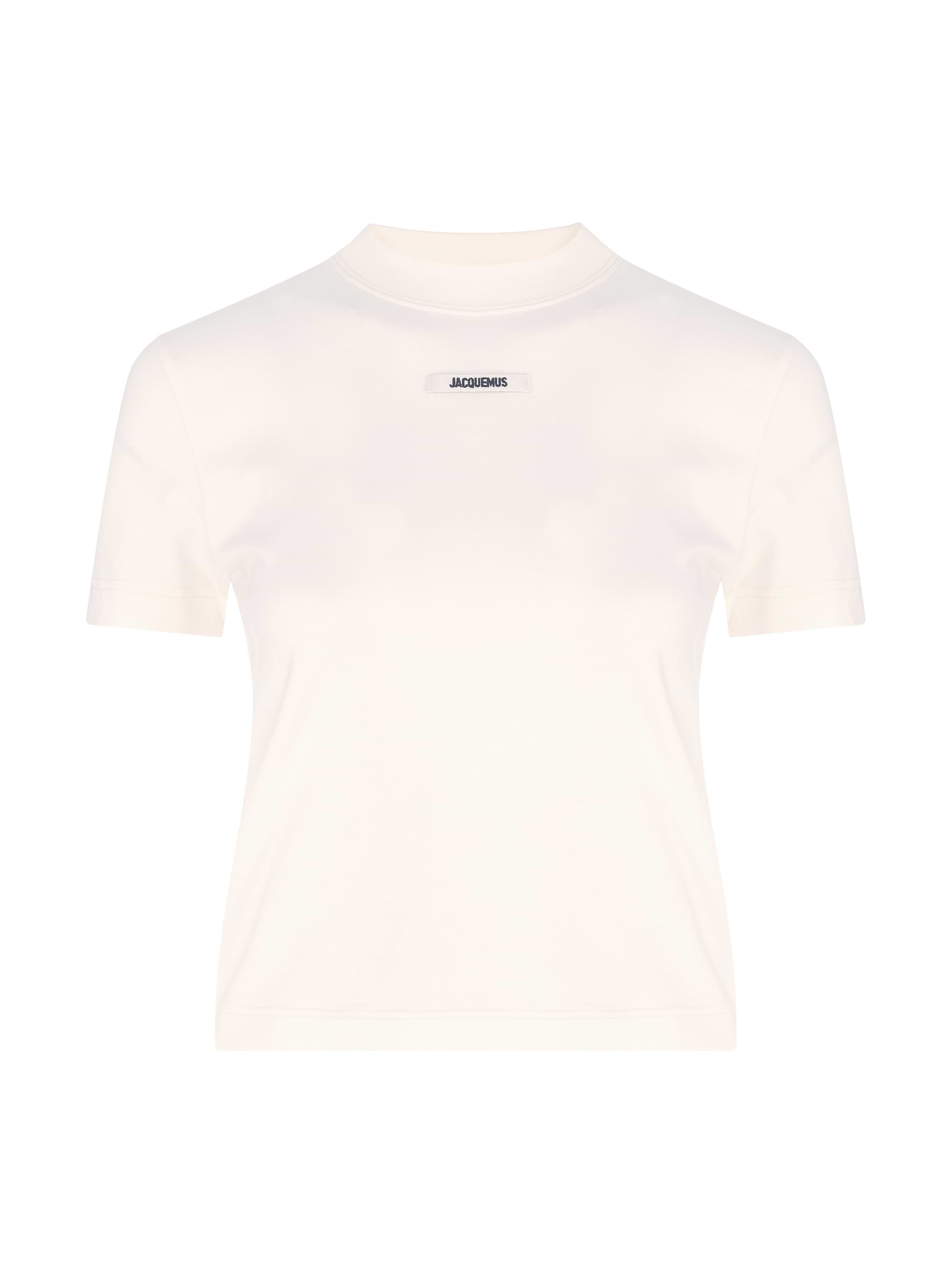 Tシャツ・カットソー JACQUEMUS Women Tops 24E241KN357 2358110 White Logo cotton t-shirt Jacquemus for women - buy in the