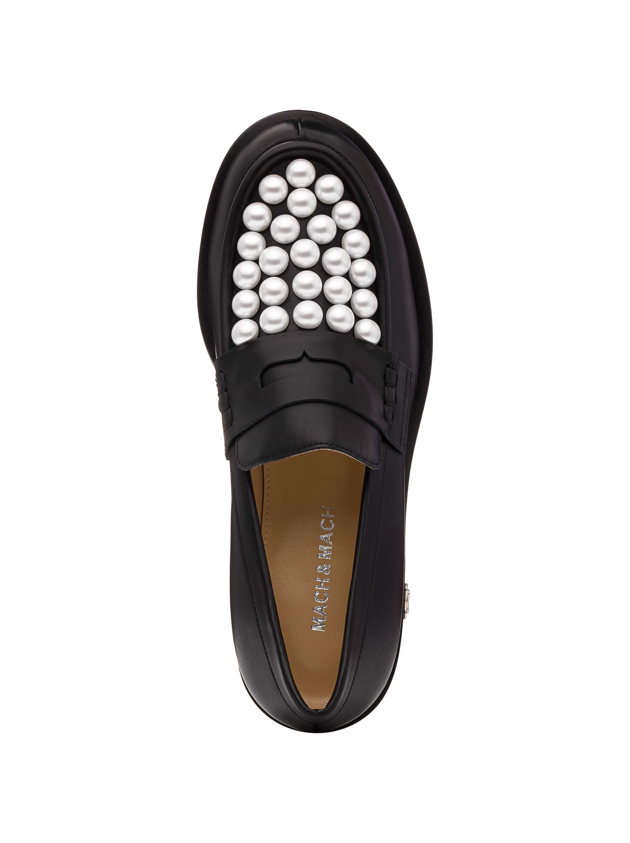 ローファー・オックスフォード MACH & MACH Black leather Sirene loafers Mach & Mach women's Sirene leather loafers - buy for 271950