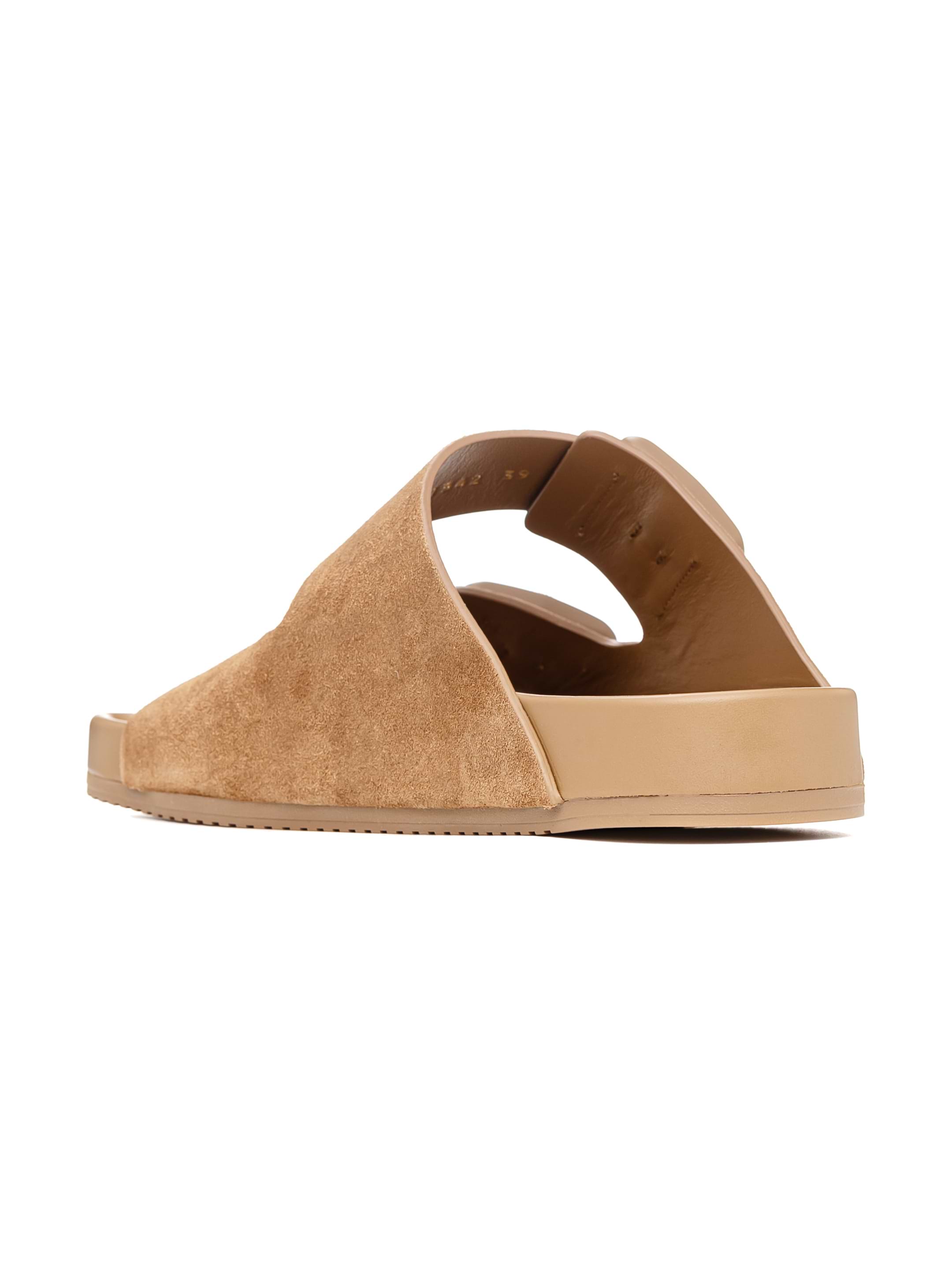 【送料&関税込】Balenciaga Camel Suede Sunday Slippers Balenciaga Camel Suede Sunday Slippers | italist