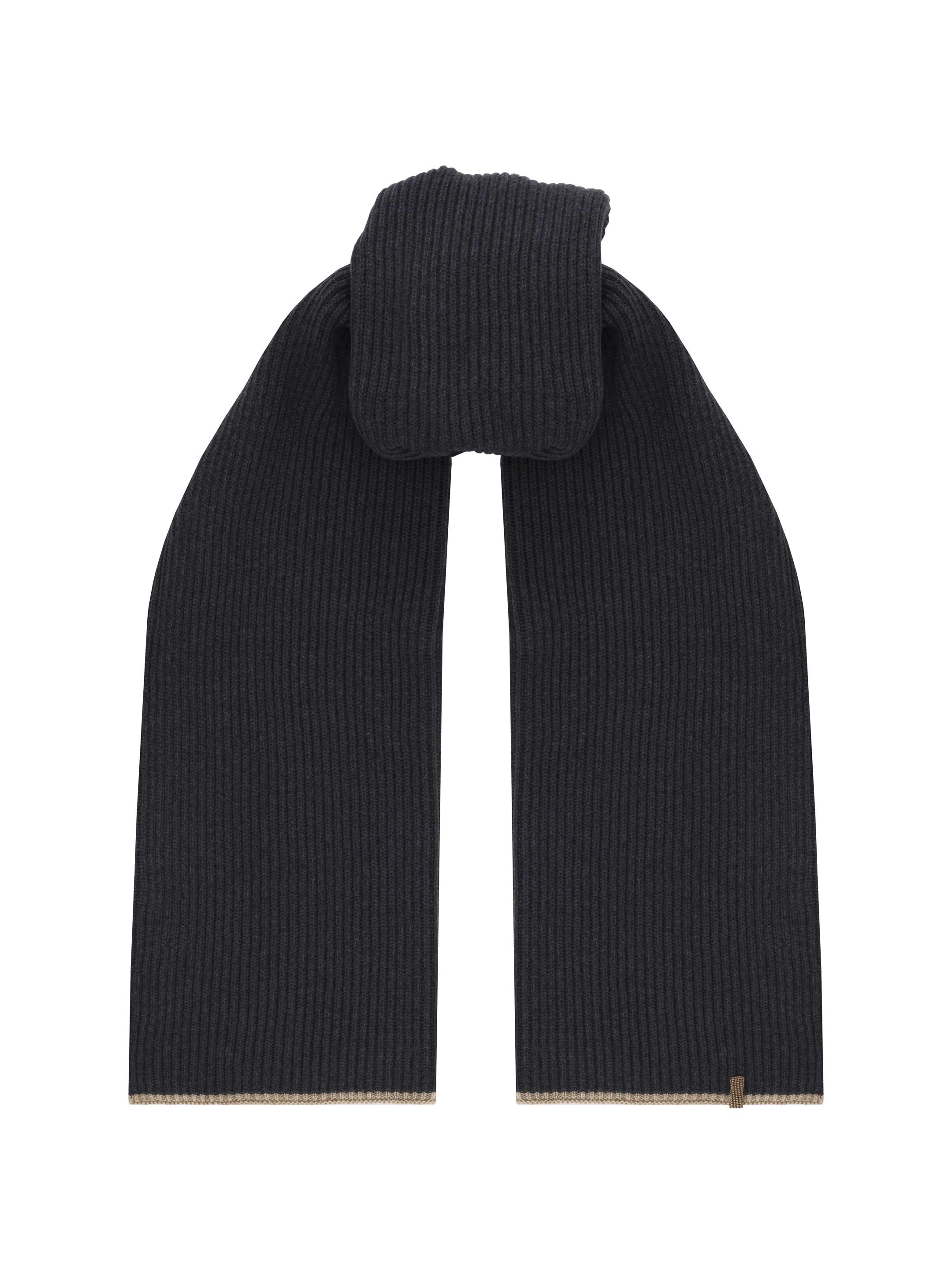 Cashmere scarf with monil chain Brunello Cucinelli for women