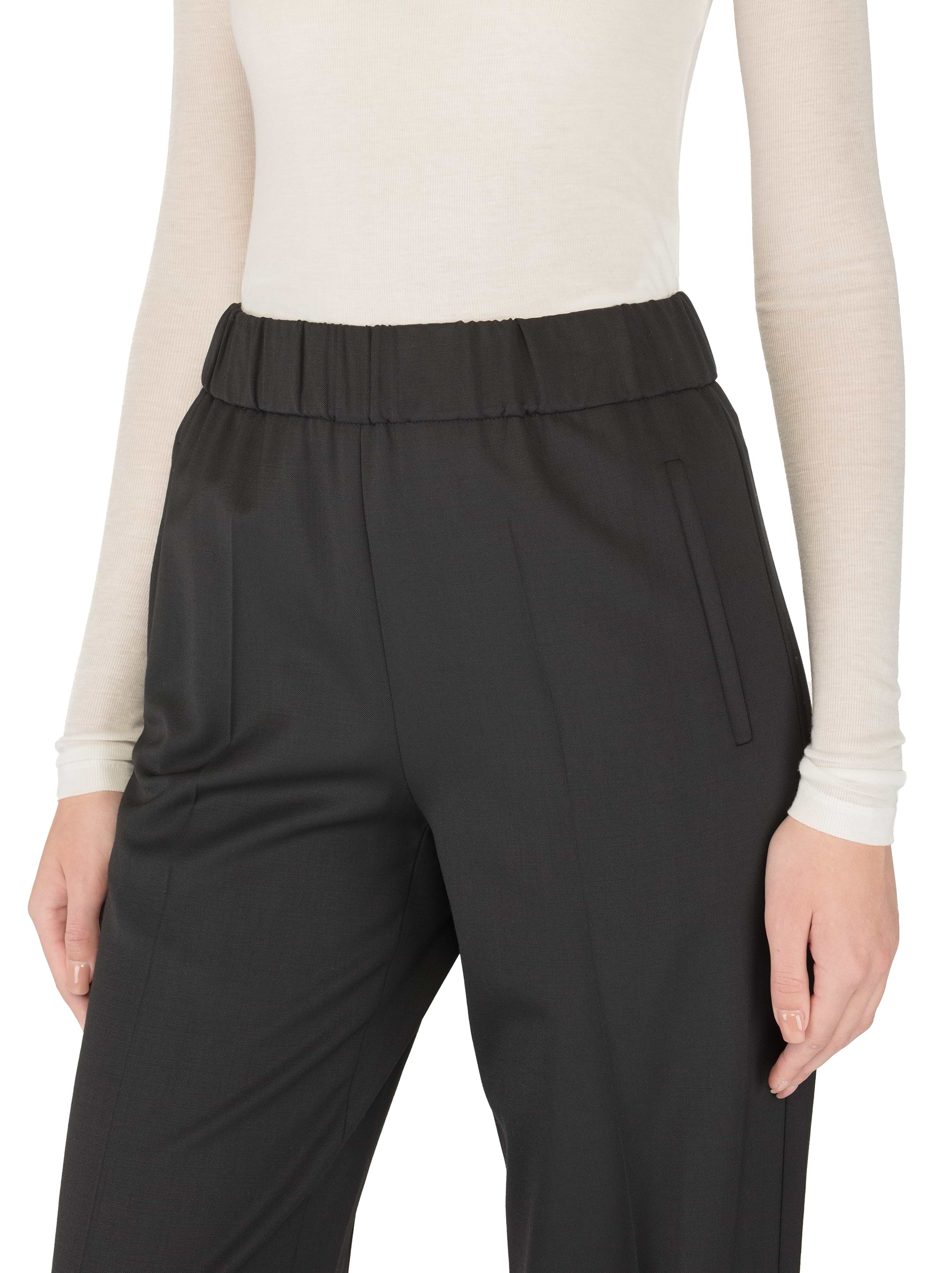 パンツ DOLCE & GABBANA CHIFFON WIDE-LEG PANTS Silk chiffon wide-leg pants in Black for Women