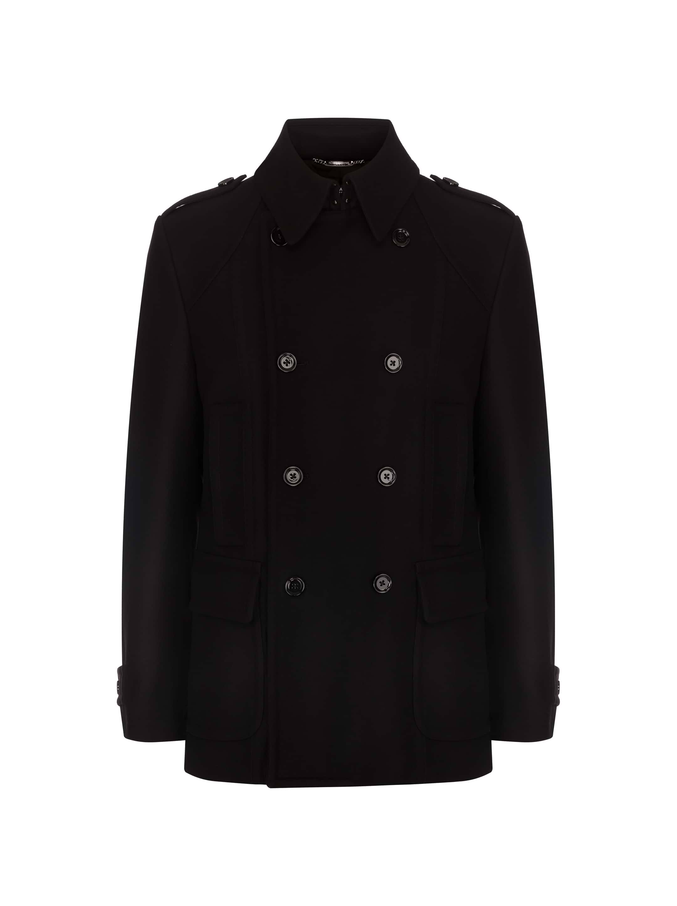 ジャケット・アウター DOLCE&GABBANA - wool jacket Dolce & Gabbana Logo-Plaque Pinstripe Wool Jacket | Sendegaro US