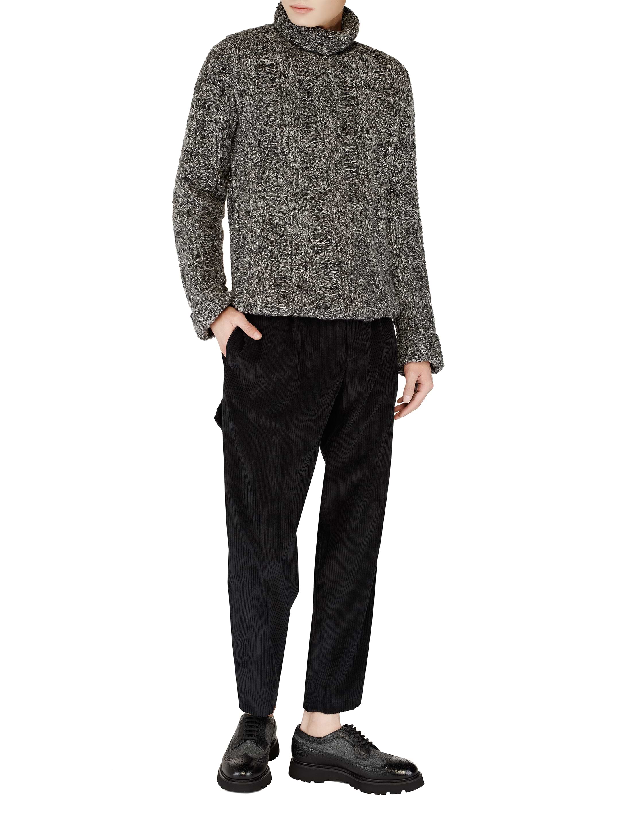 Velvet tapered pants Dolce&Gabbana for men - buy in the