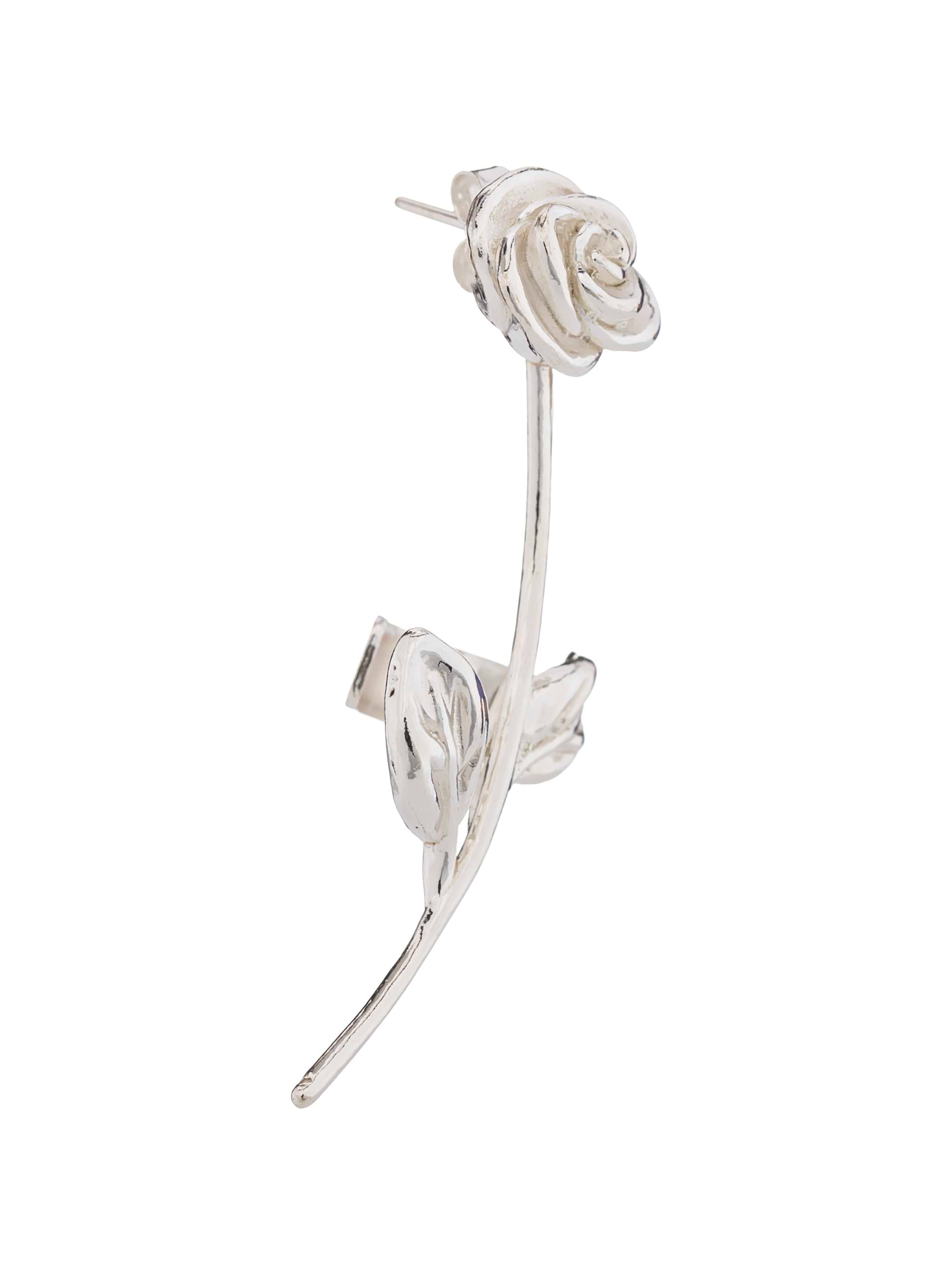 【Magda Butrym】ローズ ear cuffs Rose ear cuffs in silver - Magda Butrym | Mytheresa
